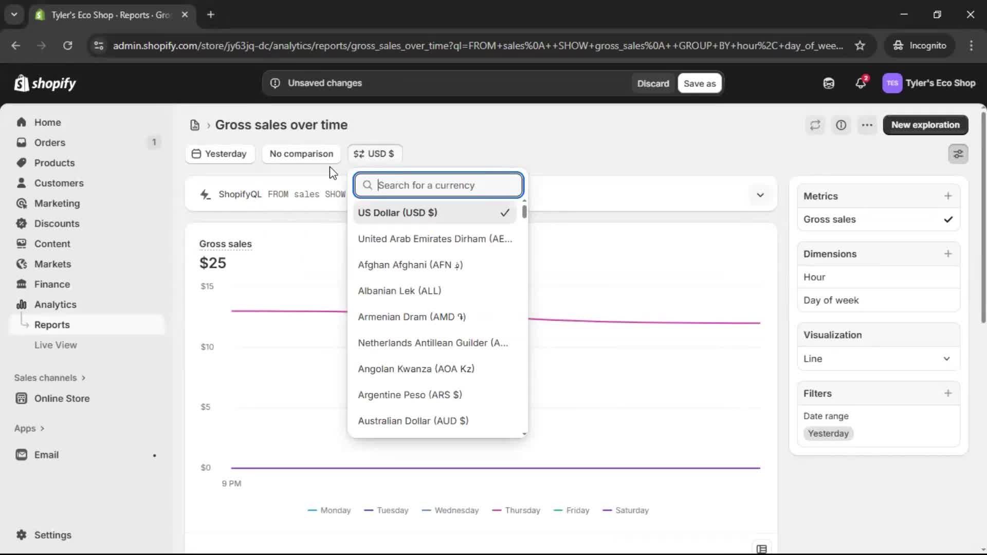 Analytics/Stats screenshot