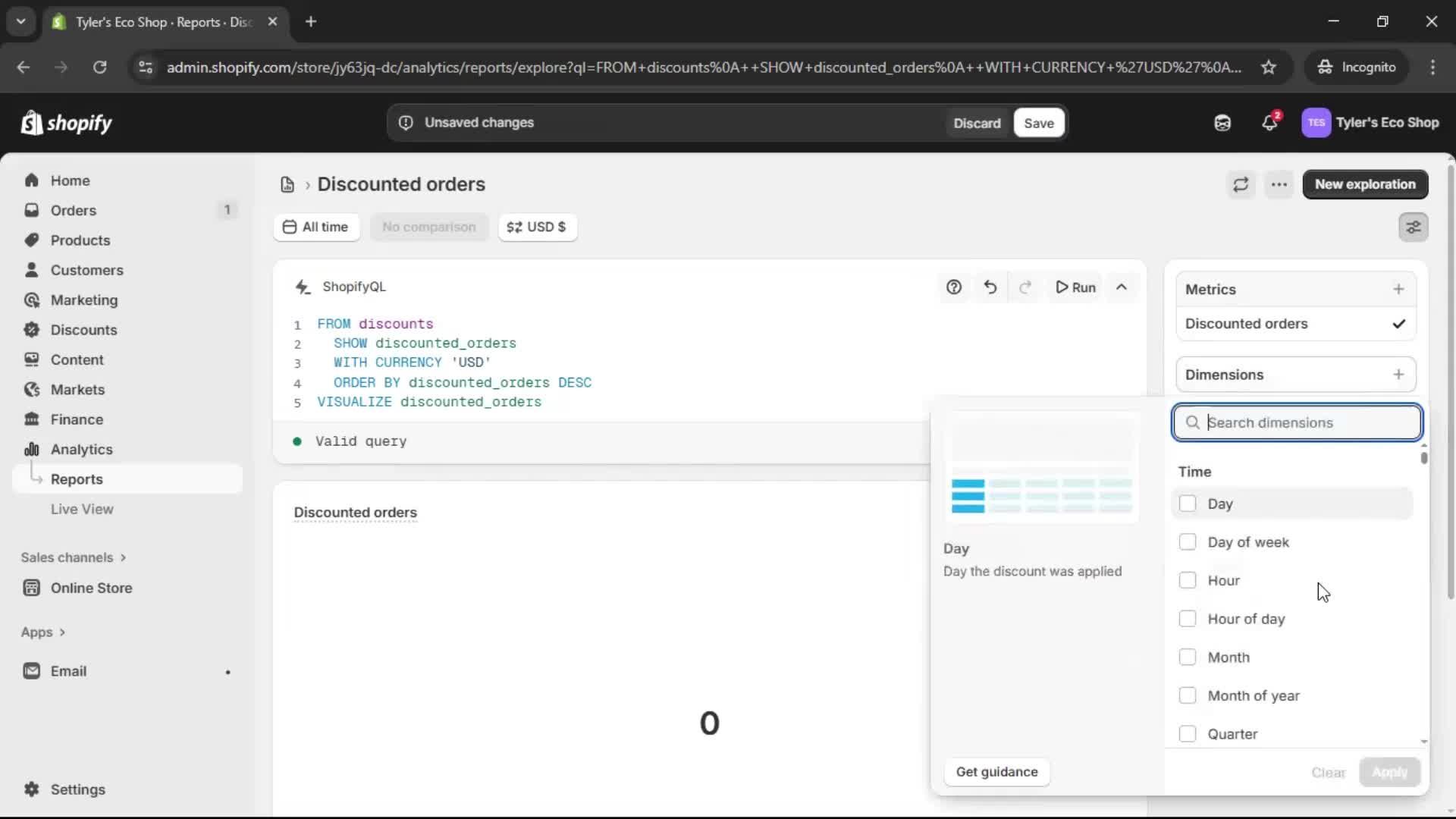 Analytics/Stats screenshot
