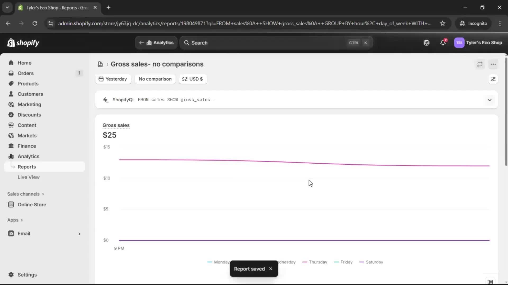 Analytics/Stats screenshot