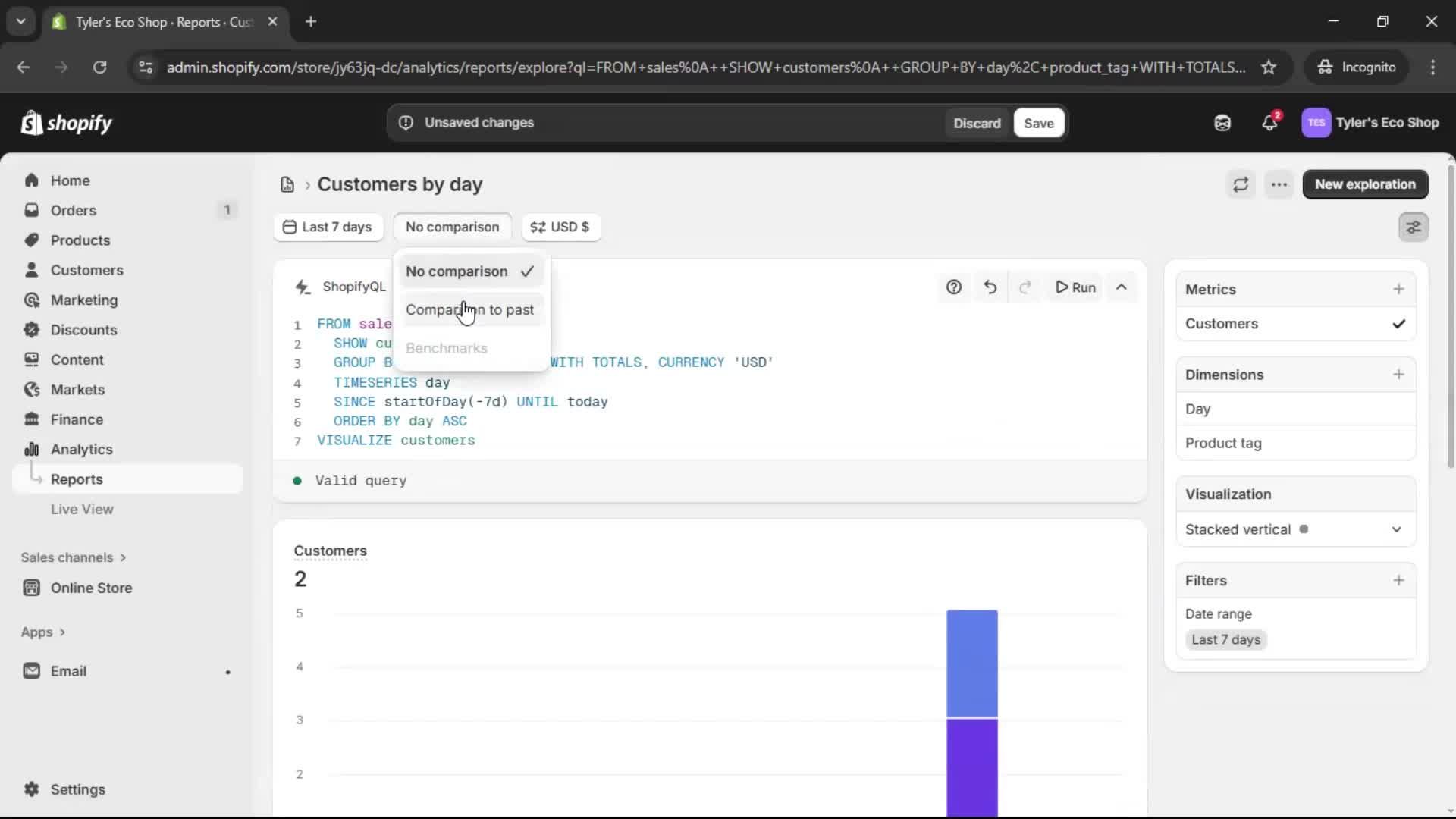 Analytics/Stats screenshot