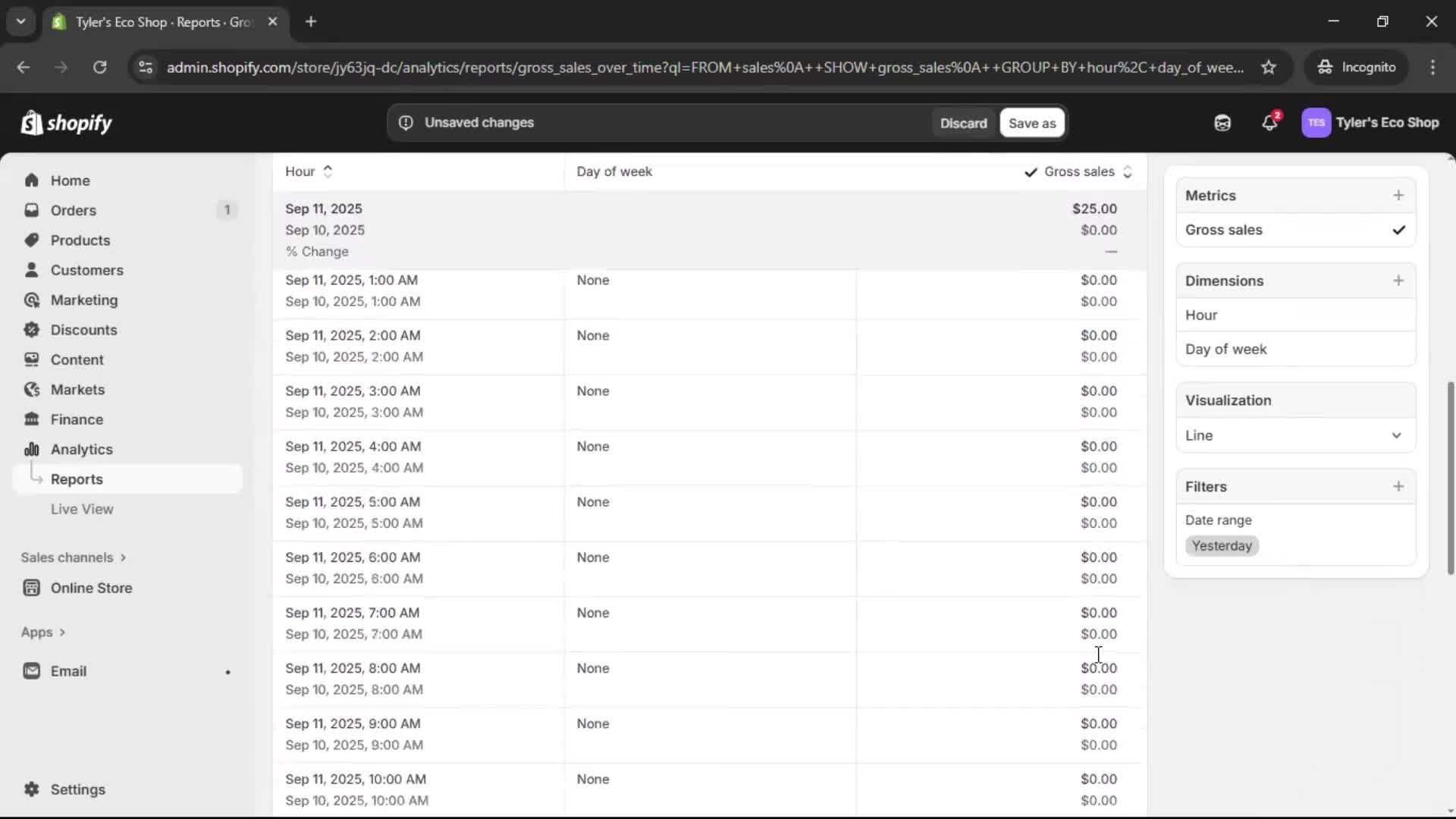 Analytics/Stats screenshot