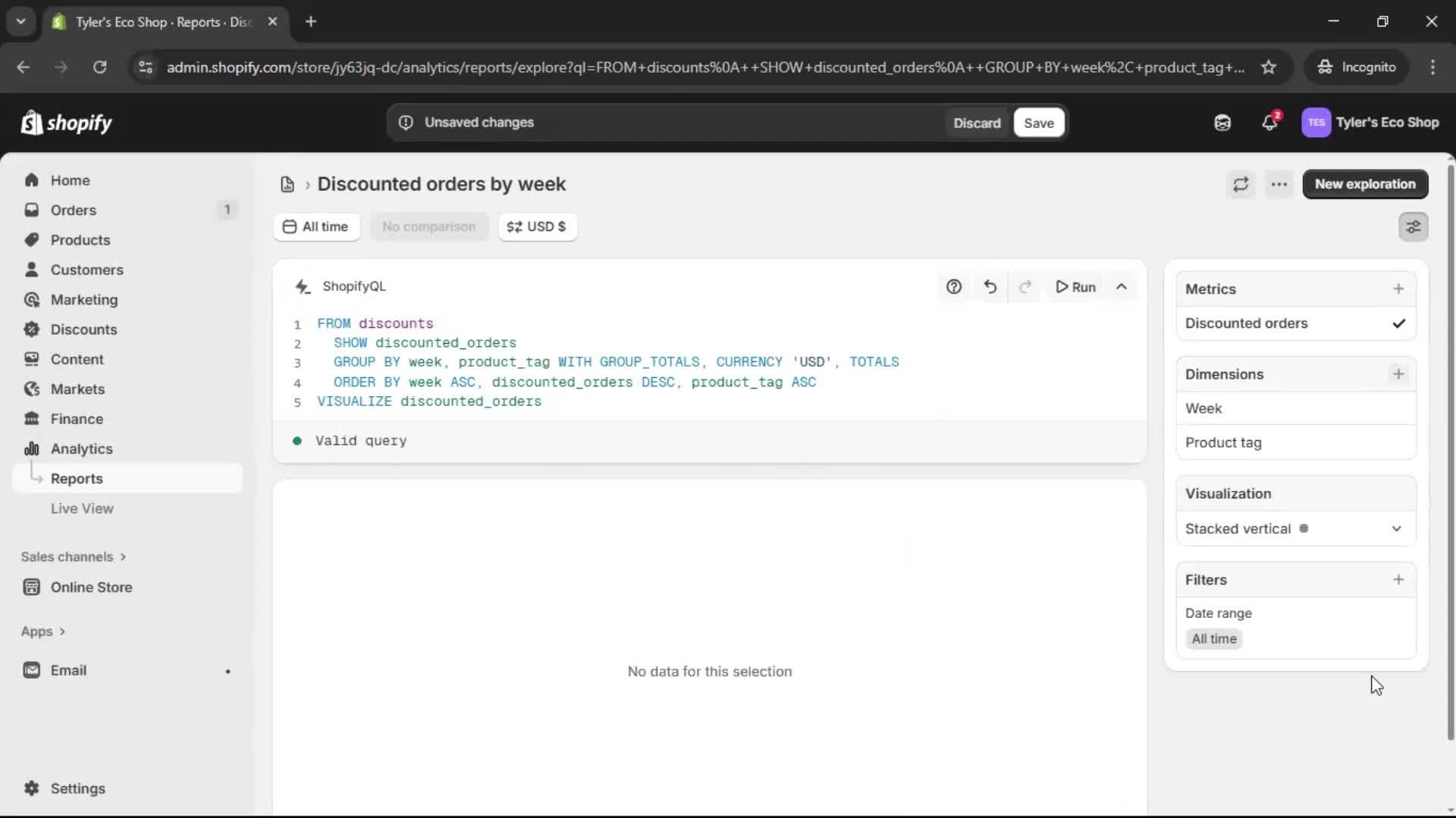 Analytics/Stats screenshot