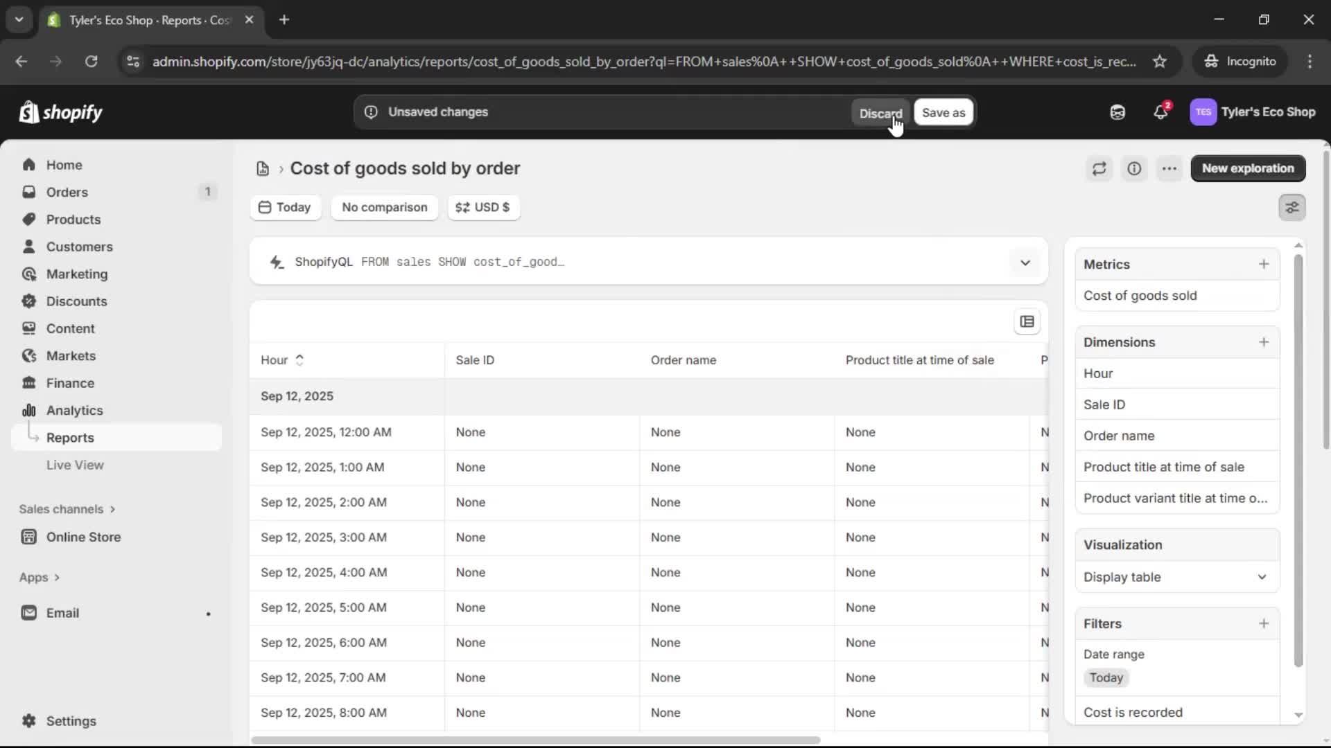 Analytics/Stats screenshot