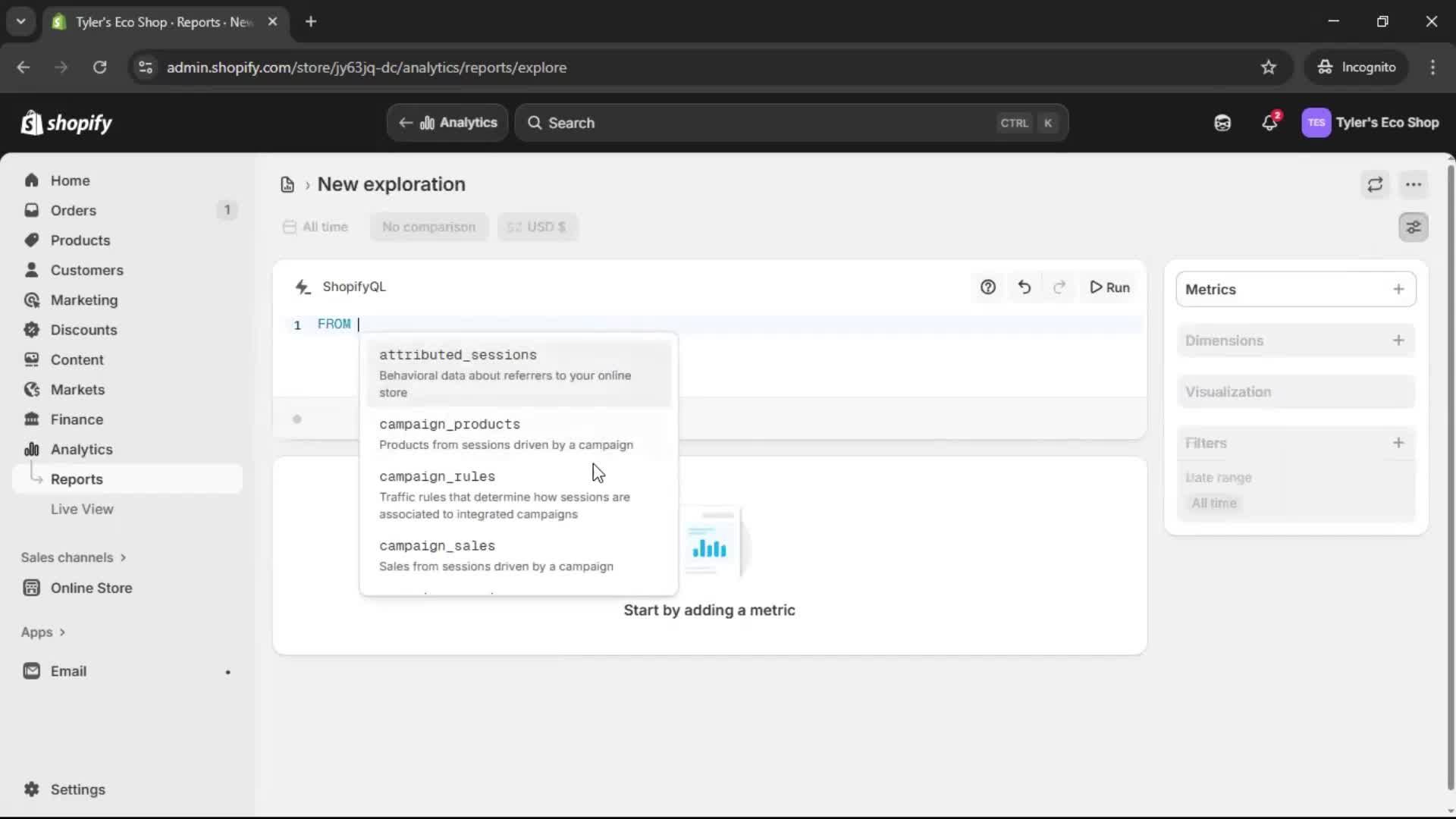 Analytics/Stats screenshot