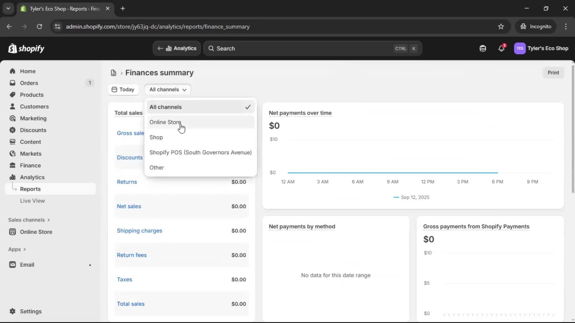 Analytics/Stats screenshot