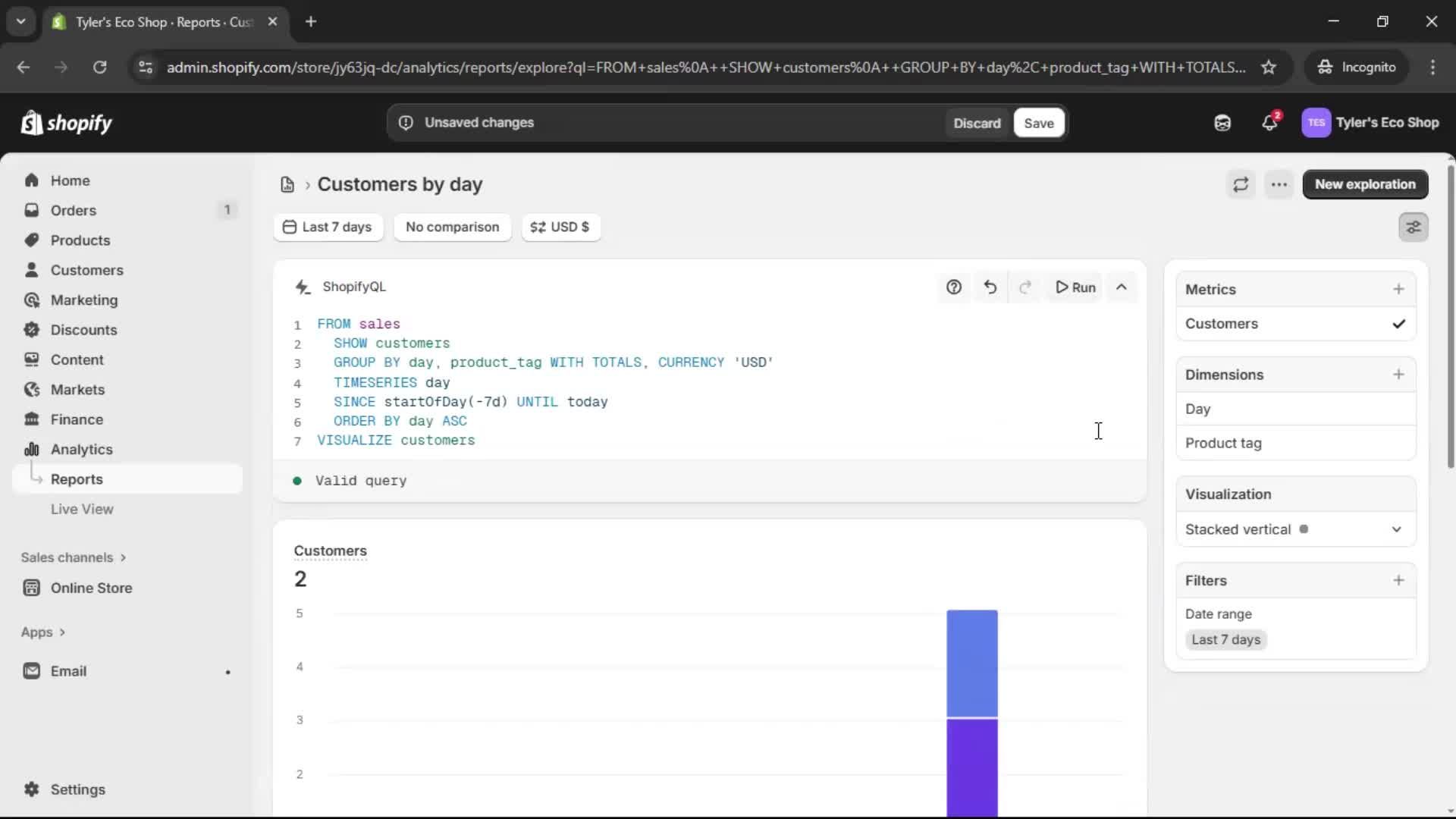 Analytics/Stats screenshot