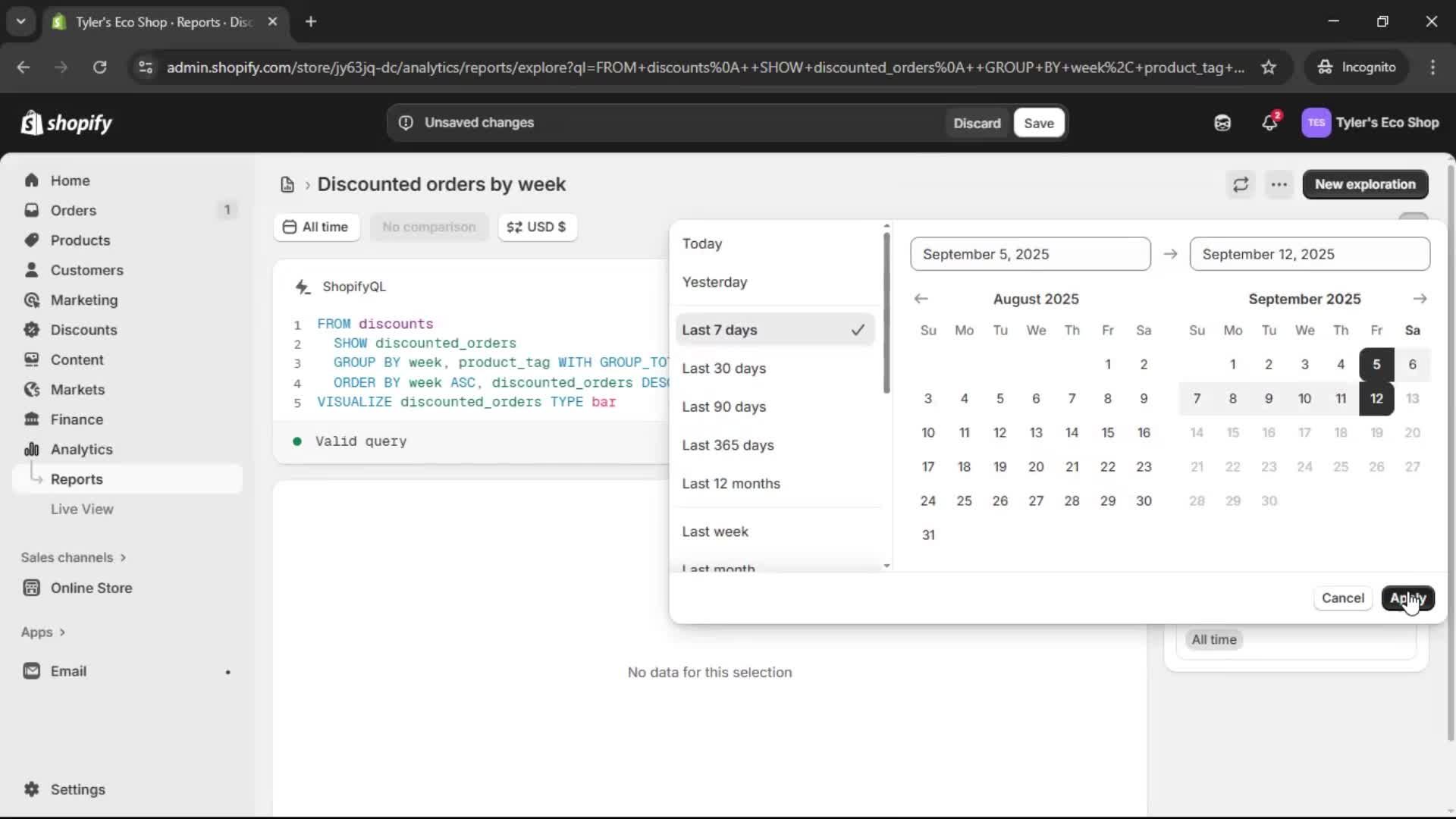Analytics/Stats screenshot