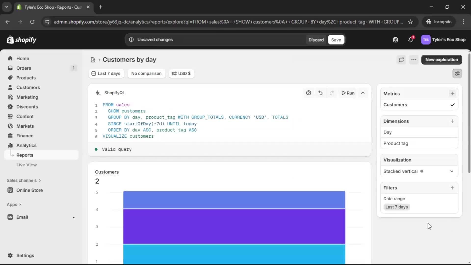 Analytics/Stats screenshot