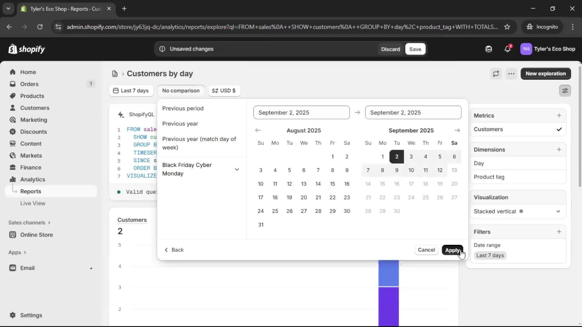 Analytics/Stats screenshot
