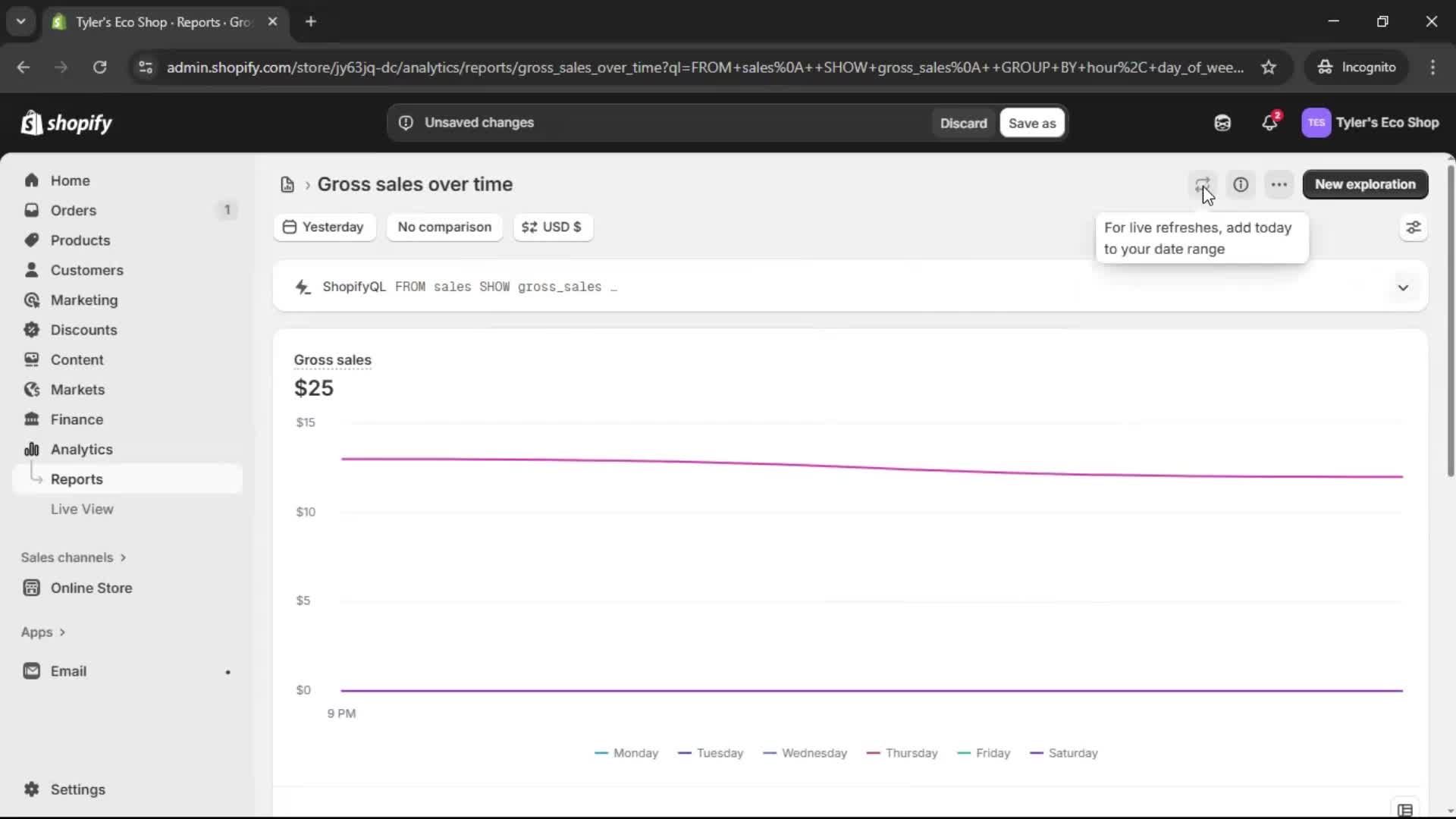 Analytics/Stats screenshot