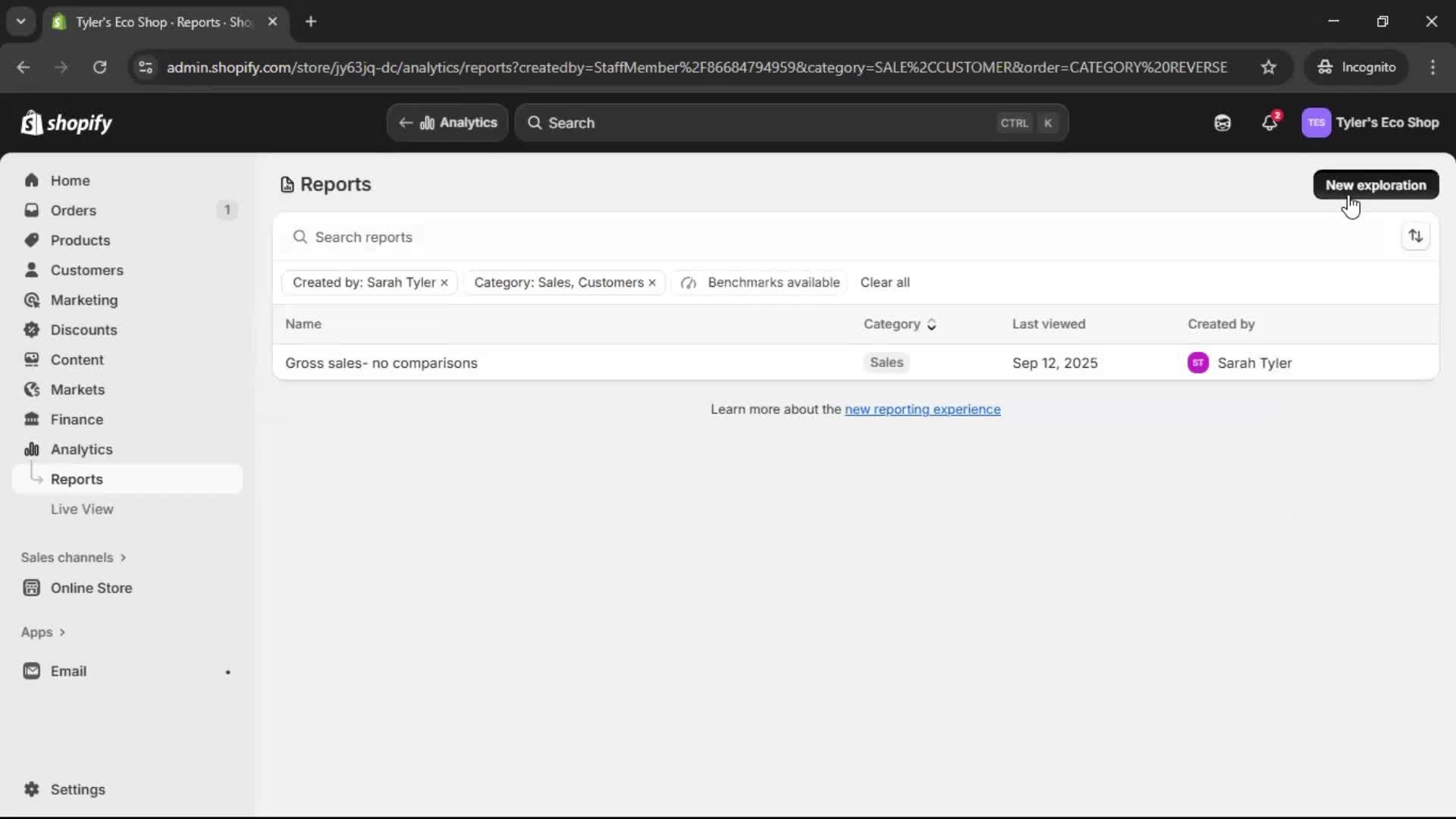 Analytics/Stats screenshot