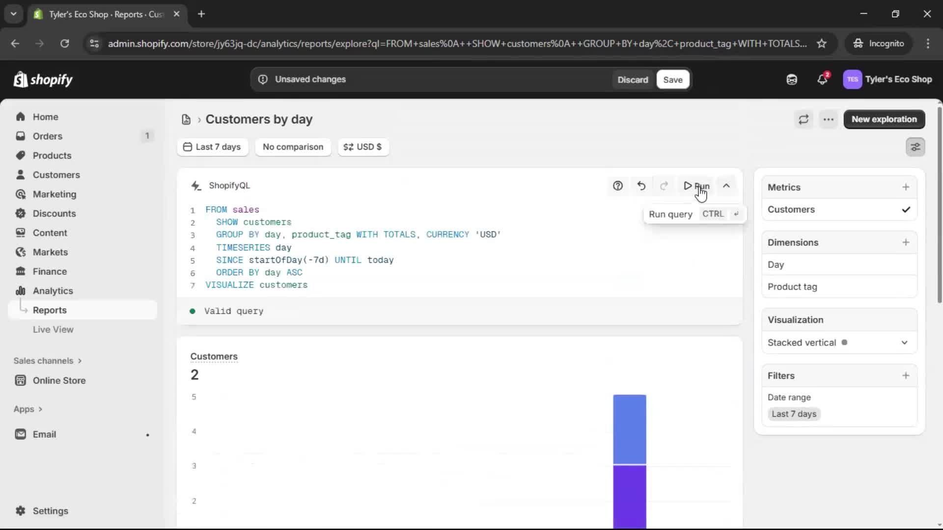 Analytics/Stats screenshot