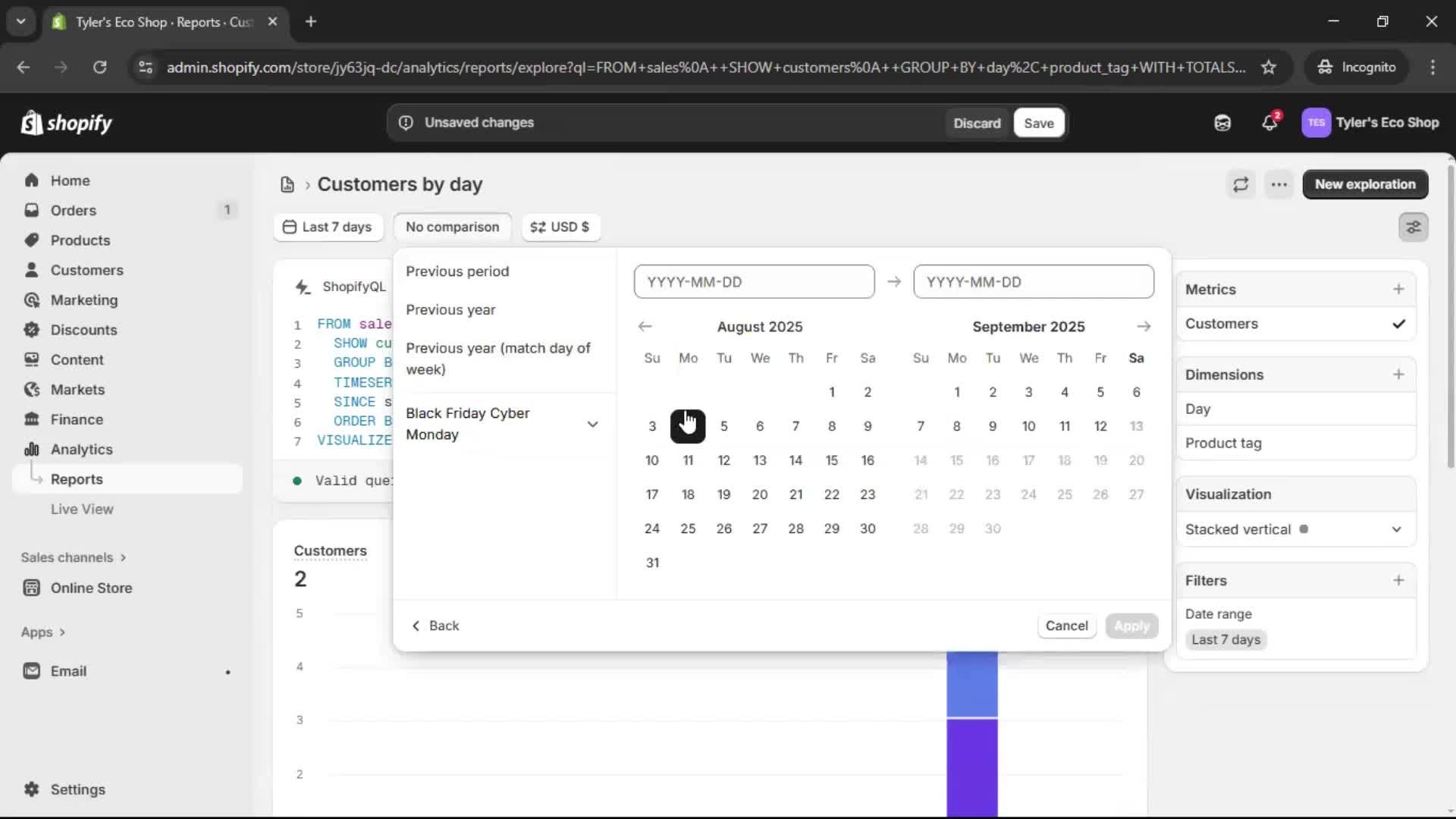 Analytics/Stats screenshot