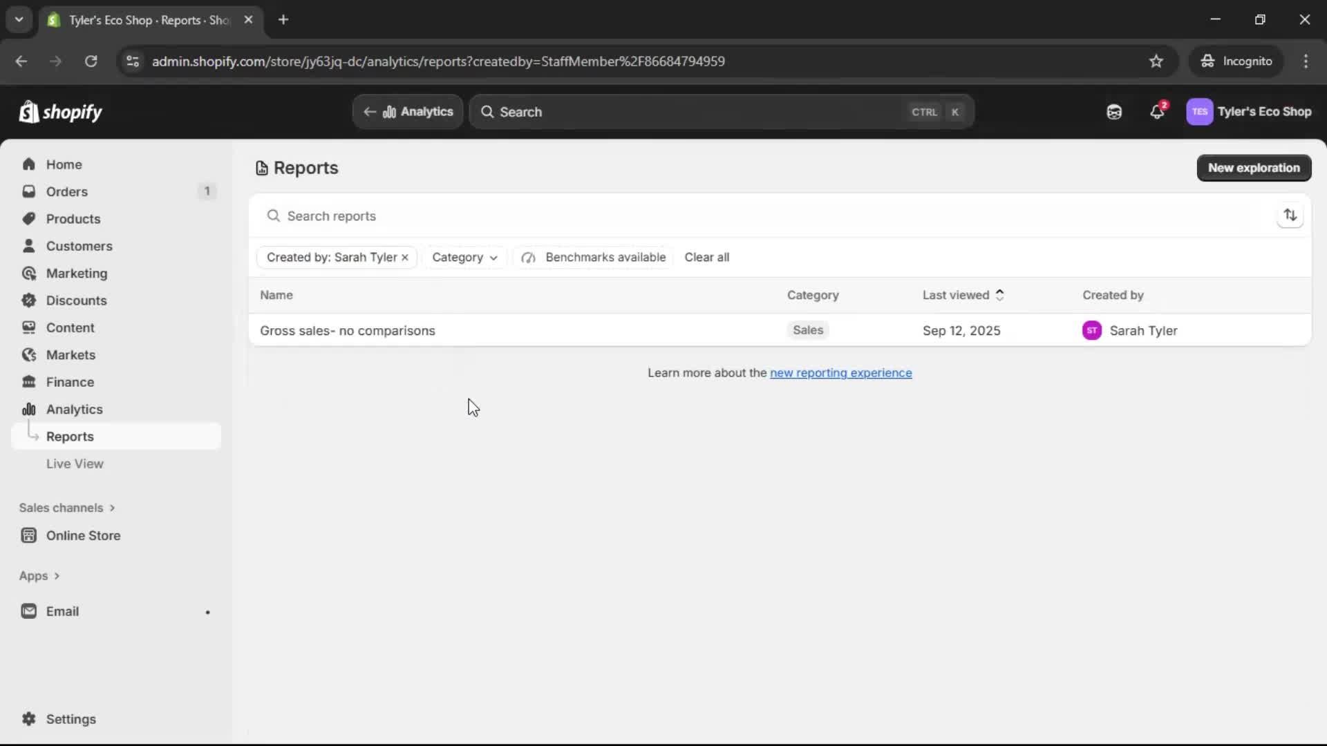 Analytics/Stats screenshot