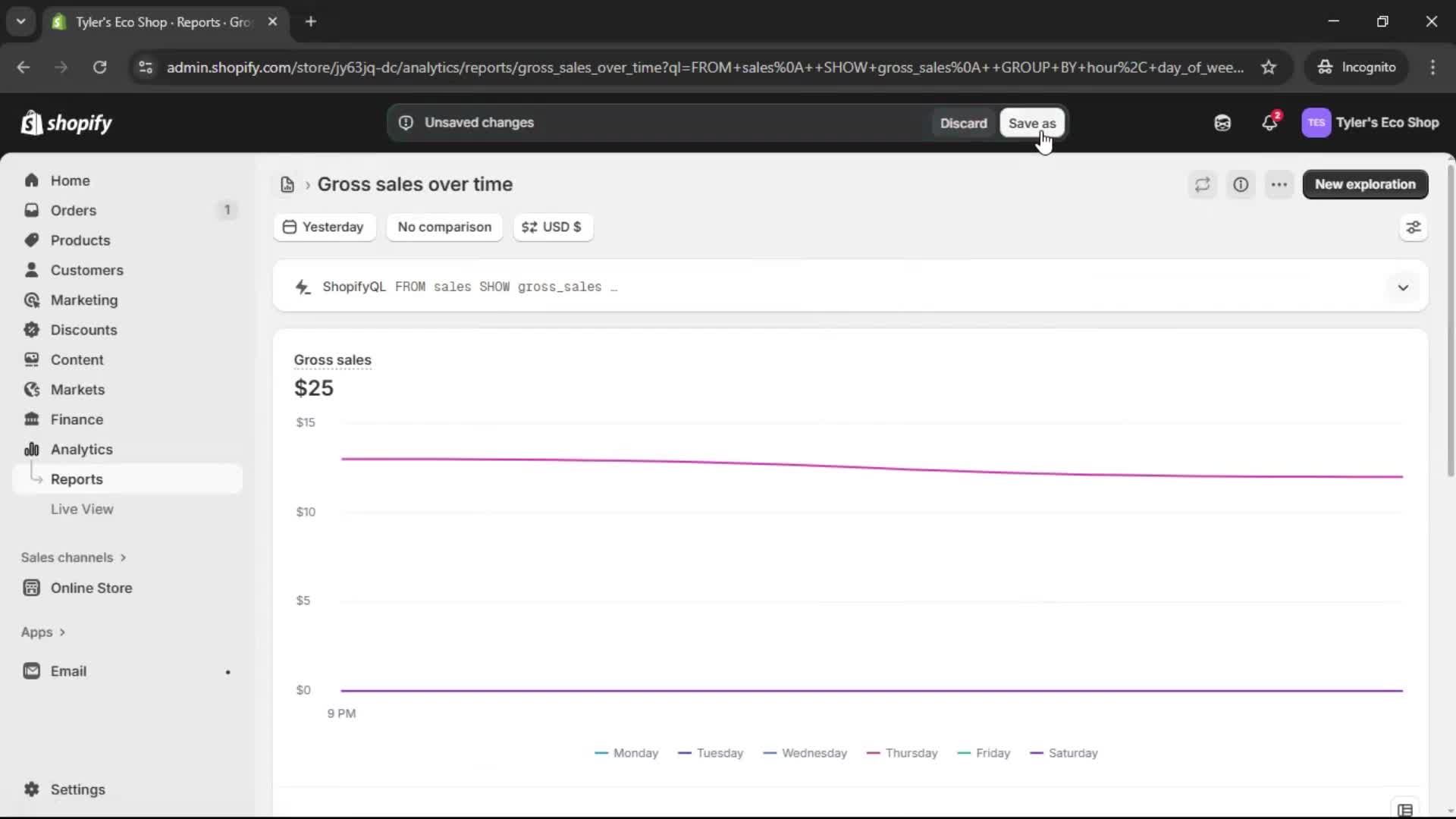 Analytics/Stats screenshot