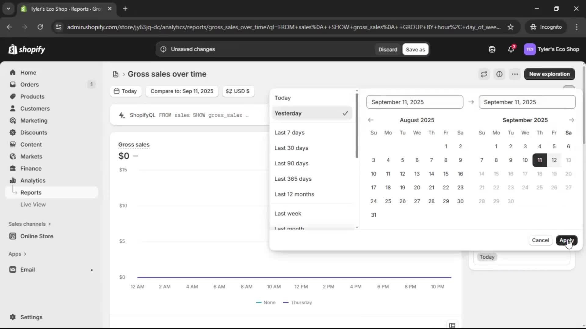 Analytics/Stats screenshot