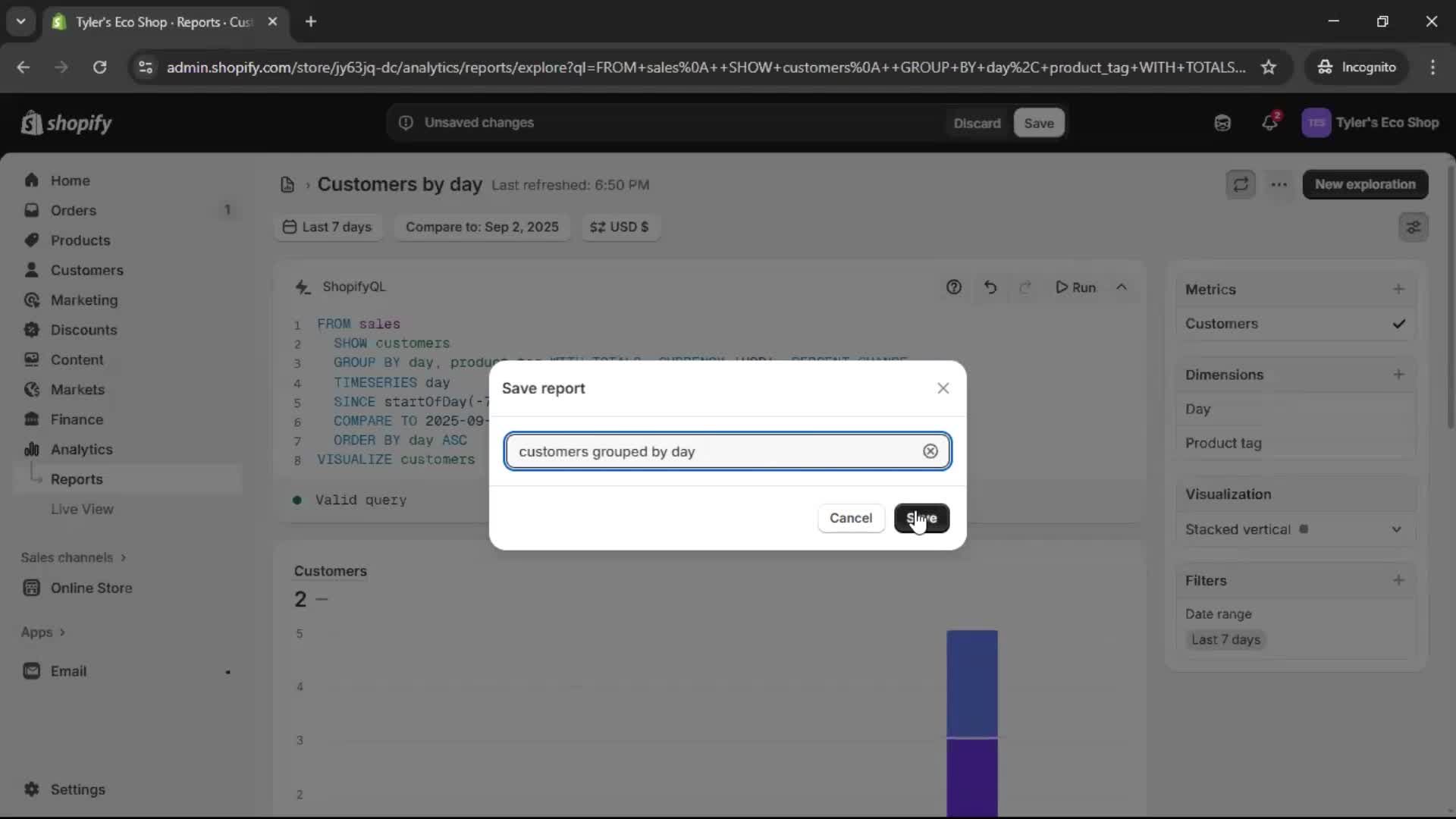 Analytics/Stats screenshot