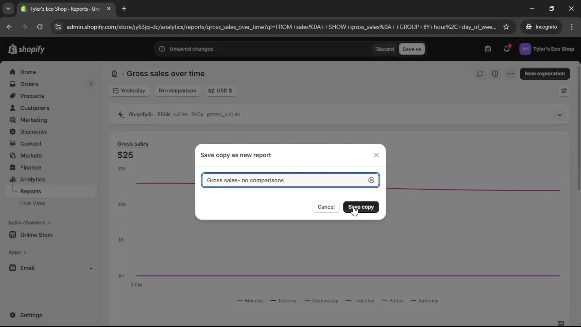 Analytics/Stats screenshot