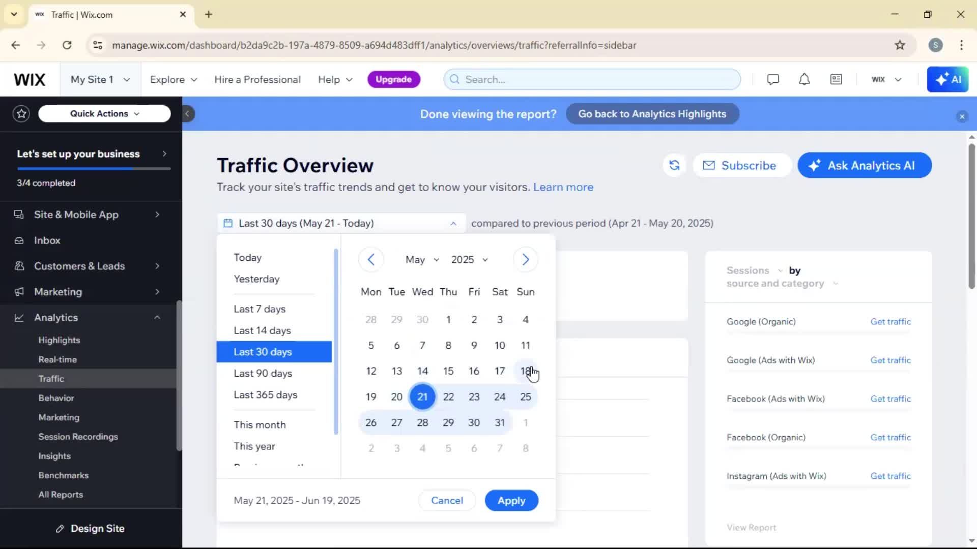 Analytics/Stats on Wix video thumbnail