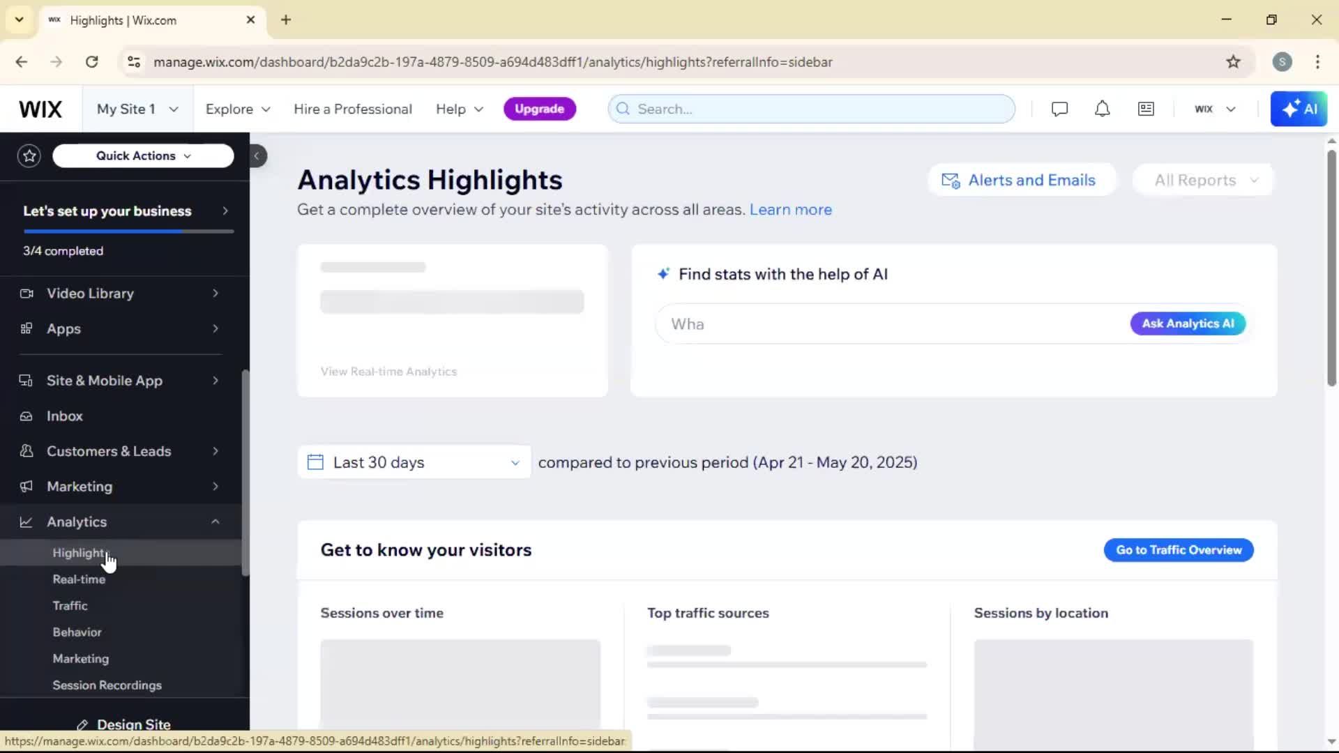 Analytics/Stats screenshot