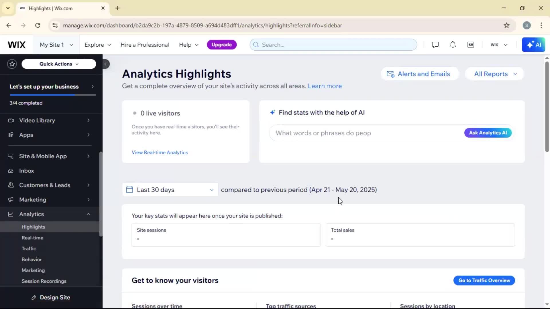 Analytics/Stats on Wix video thumbnail