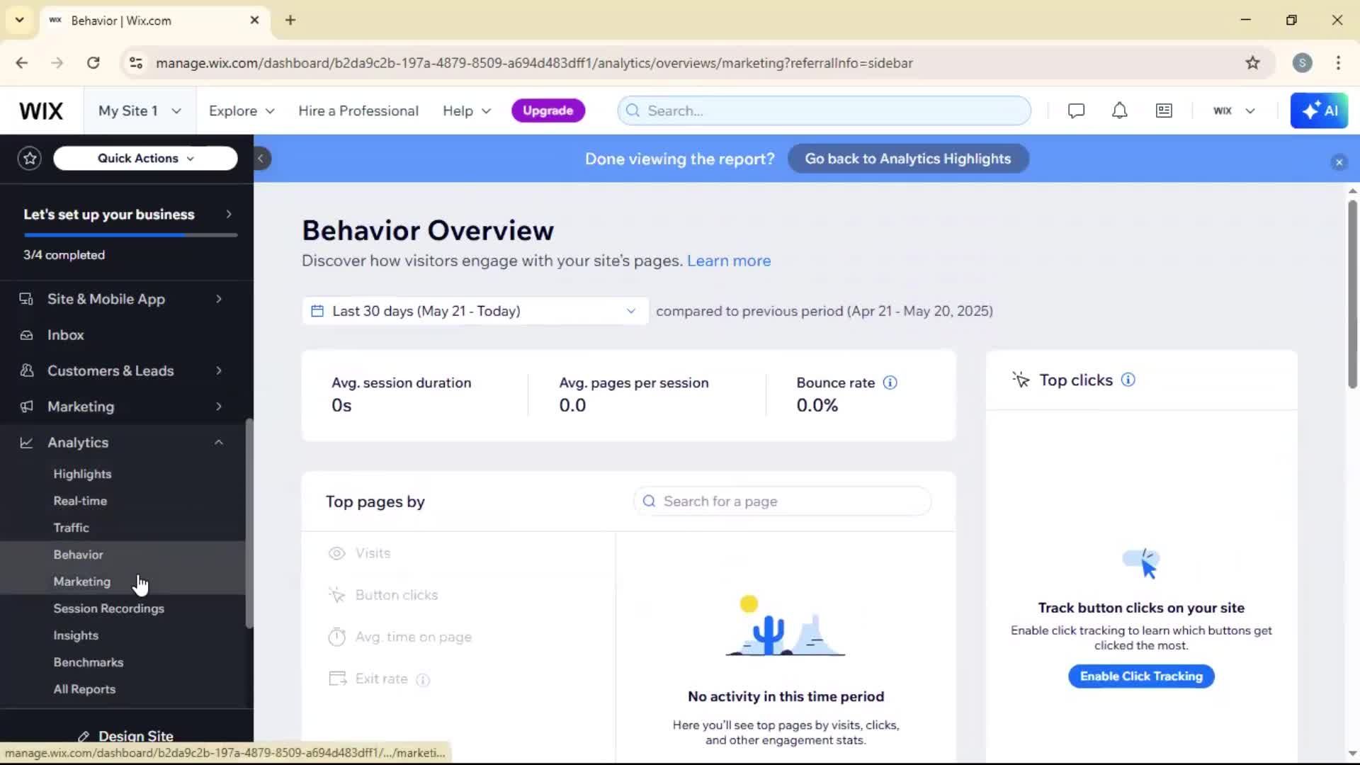 Analytics/Stats screenshot