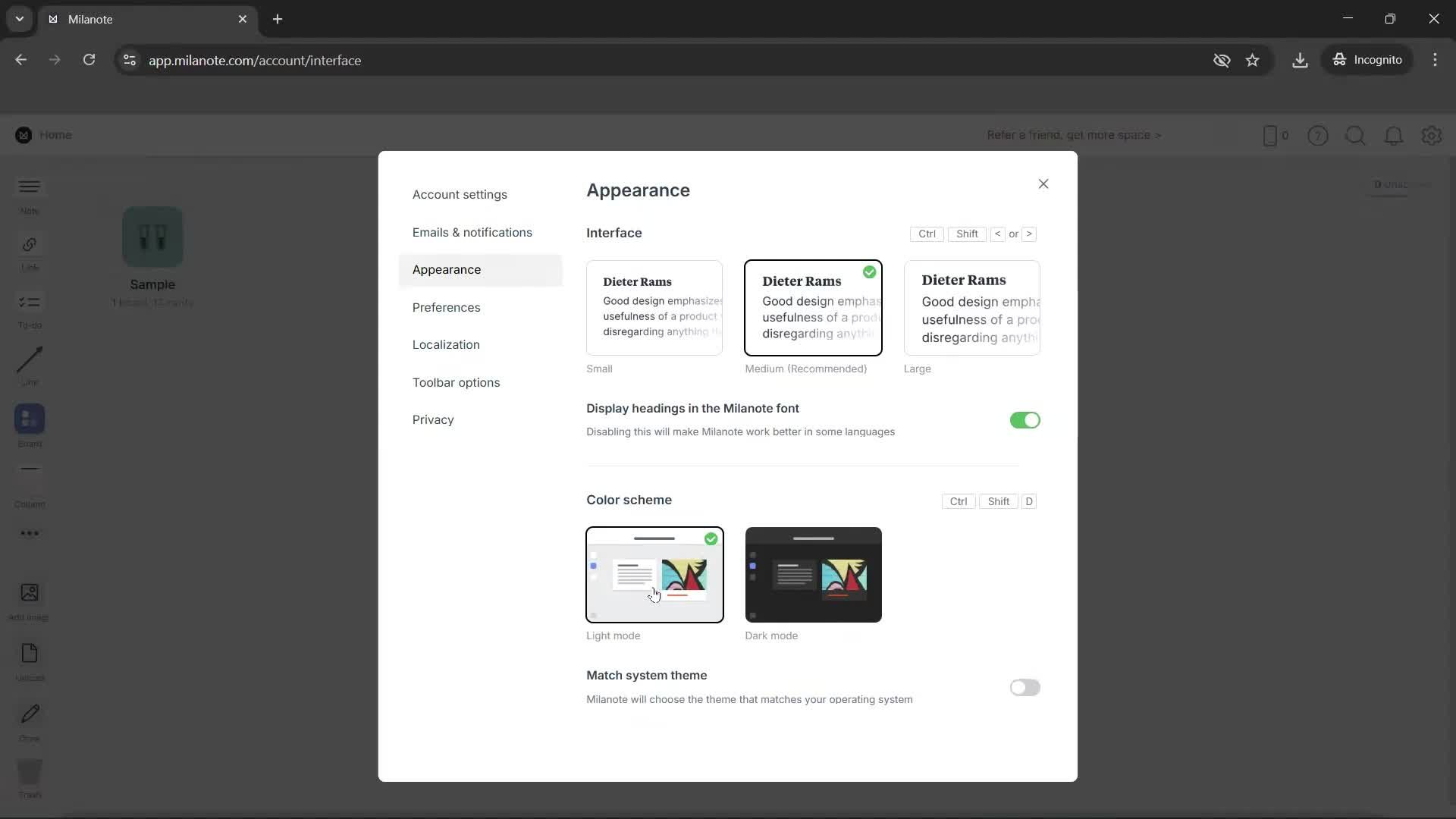 Customizing appearance on Milanote video thumbnail