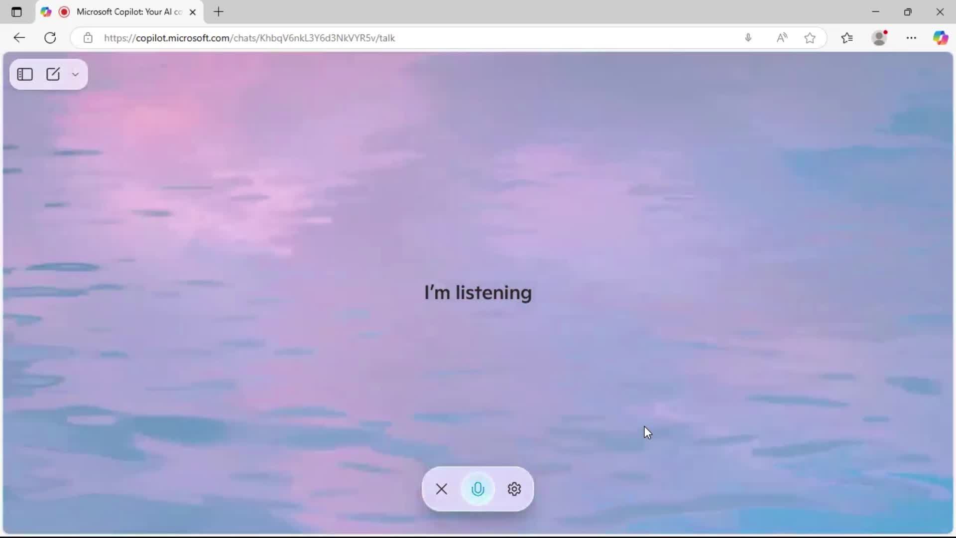 Chat bot screenshot