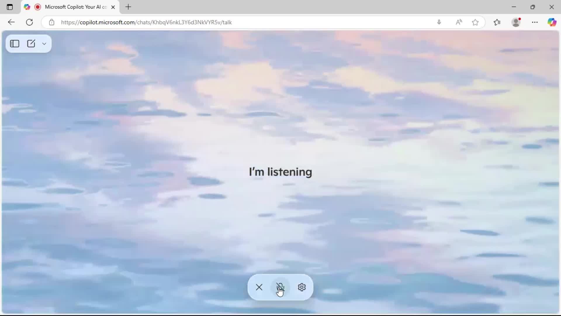 Chat bot screenshot