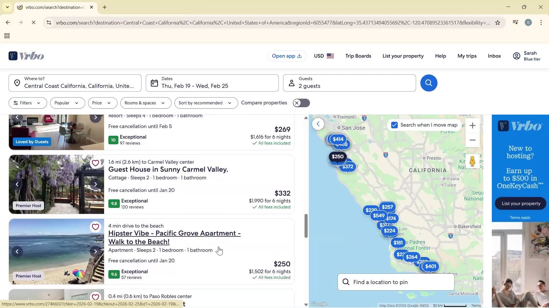 Booking a hotel screenshot