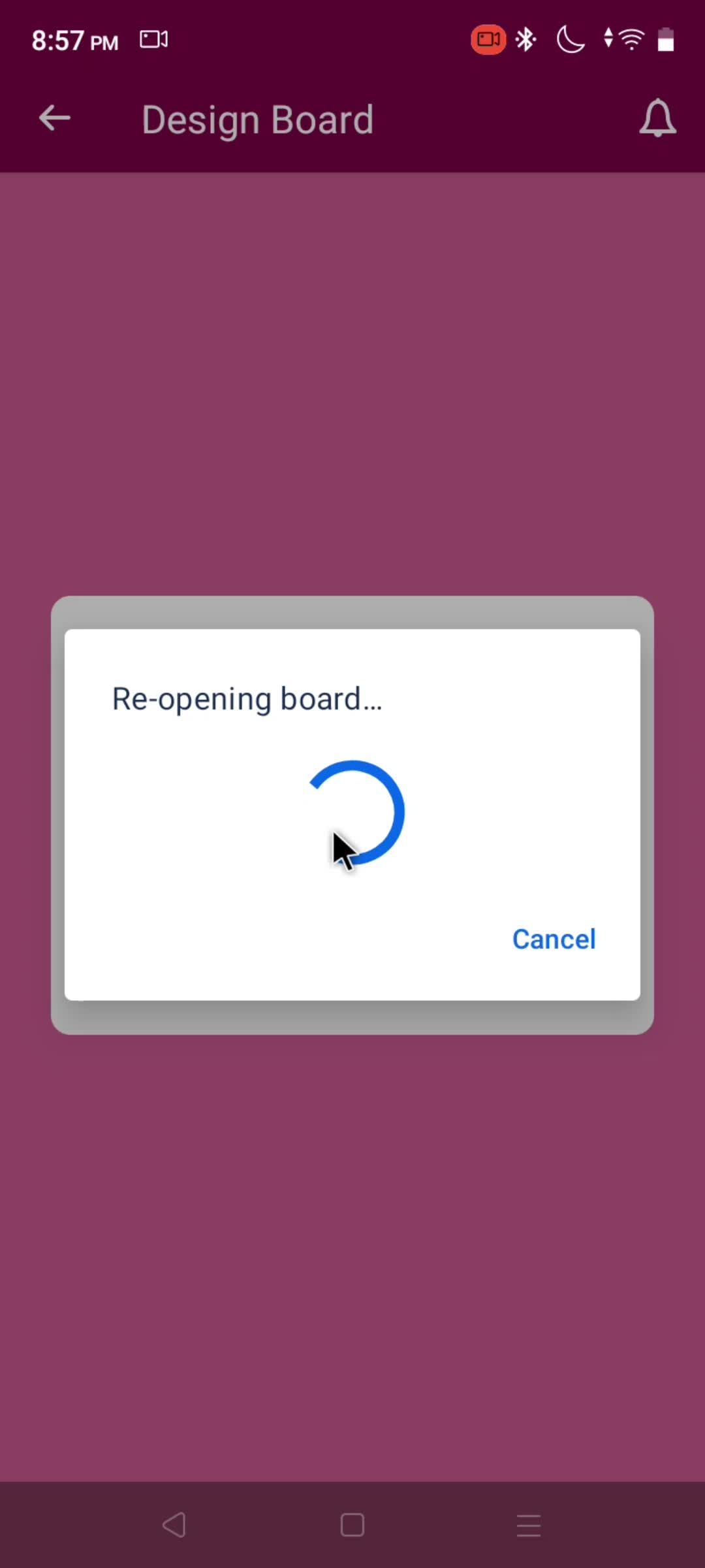 Board settings screenshot