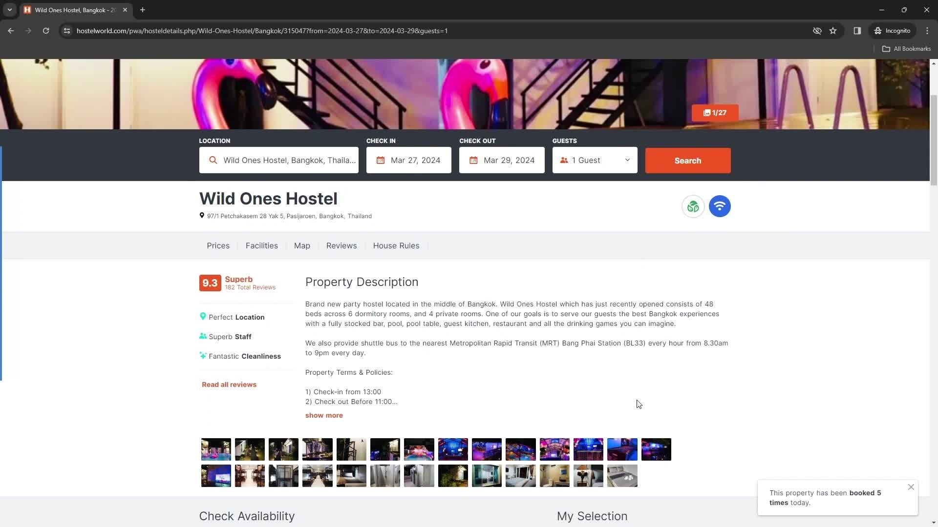 Booking a room on Hostelworld video thumbnail