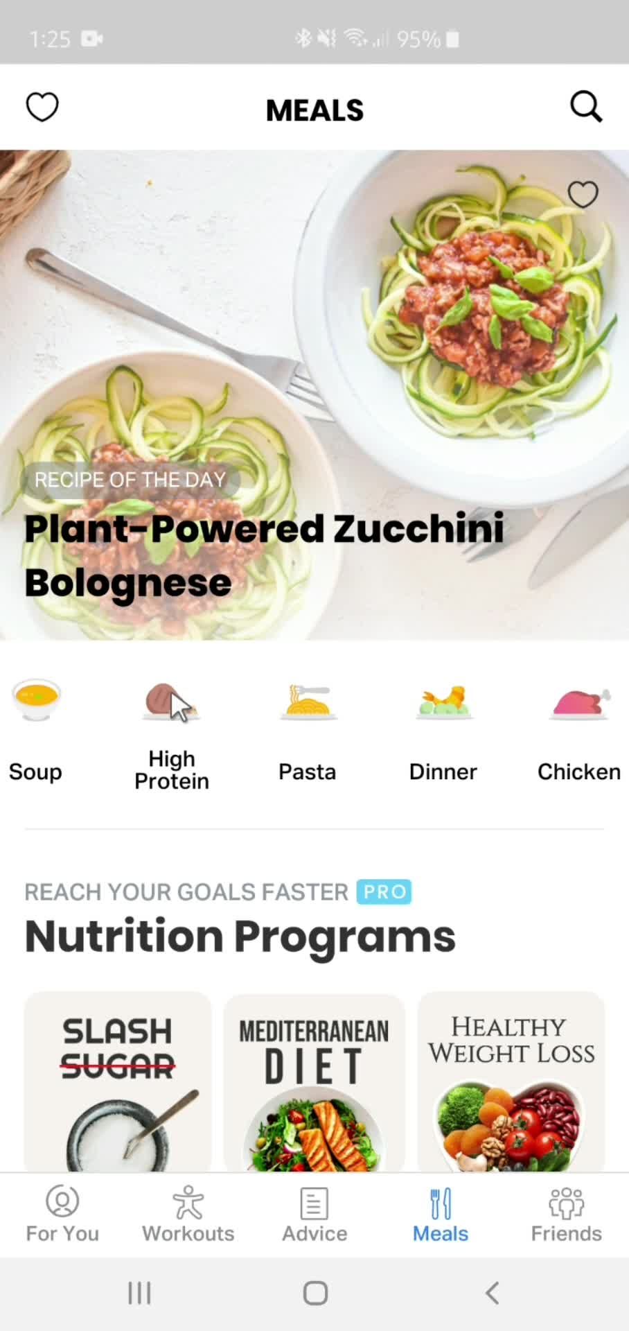 Browsing meals on FitOn video thumbnail