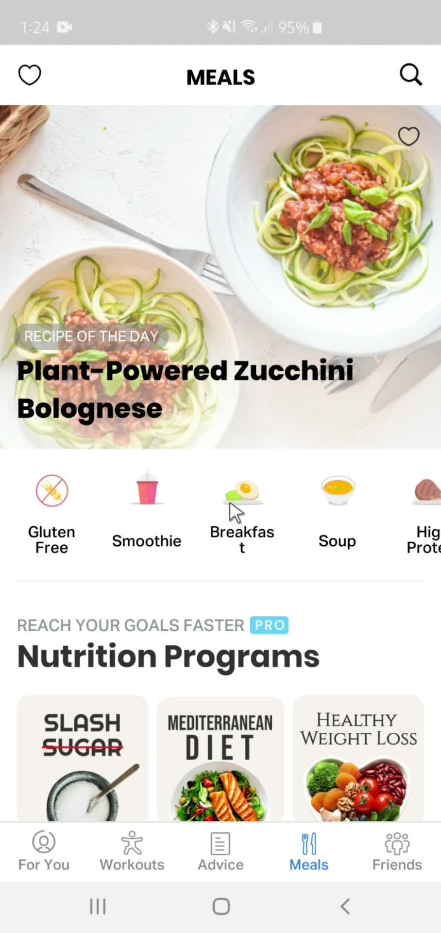 Browsing meals on FitOn video thumbnail