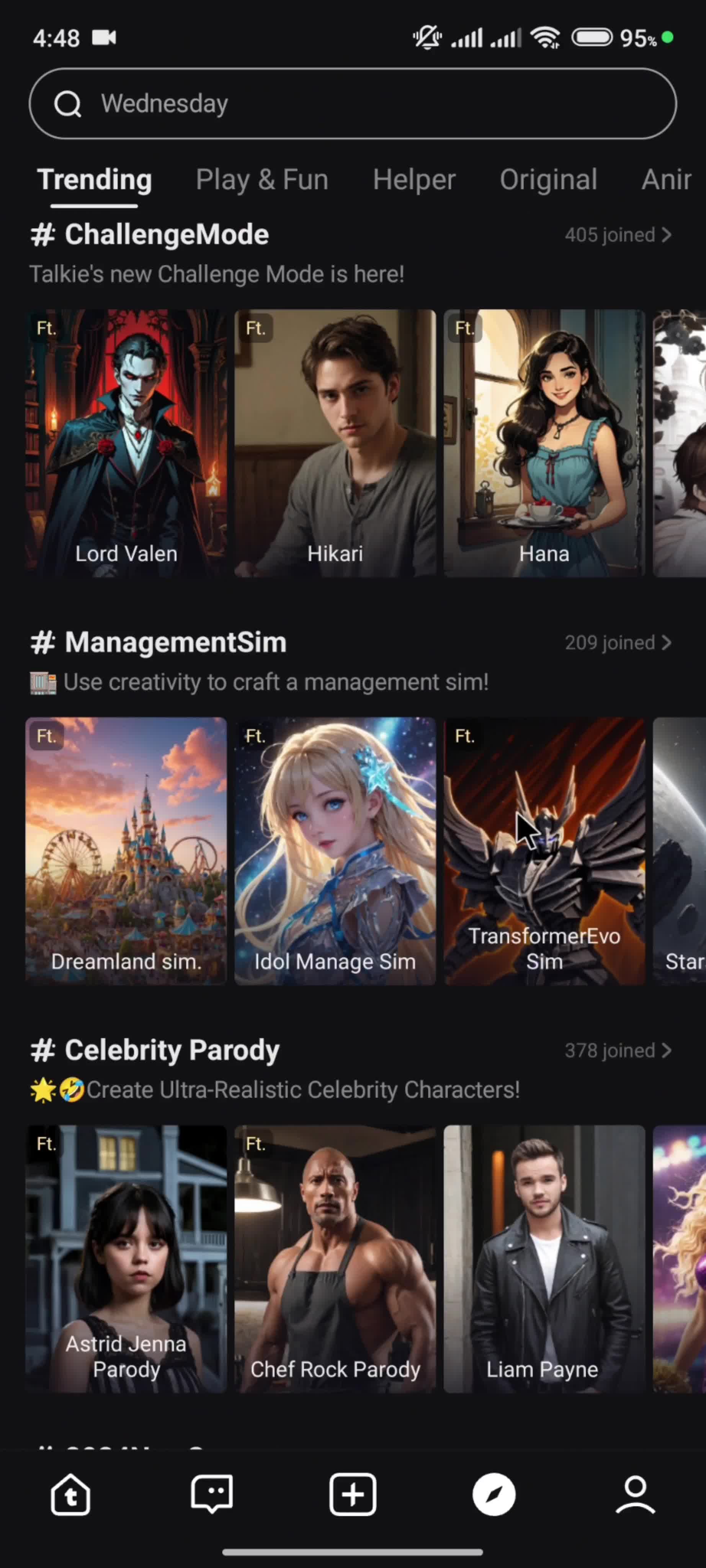 Discovering content screenshot