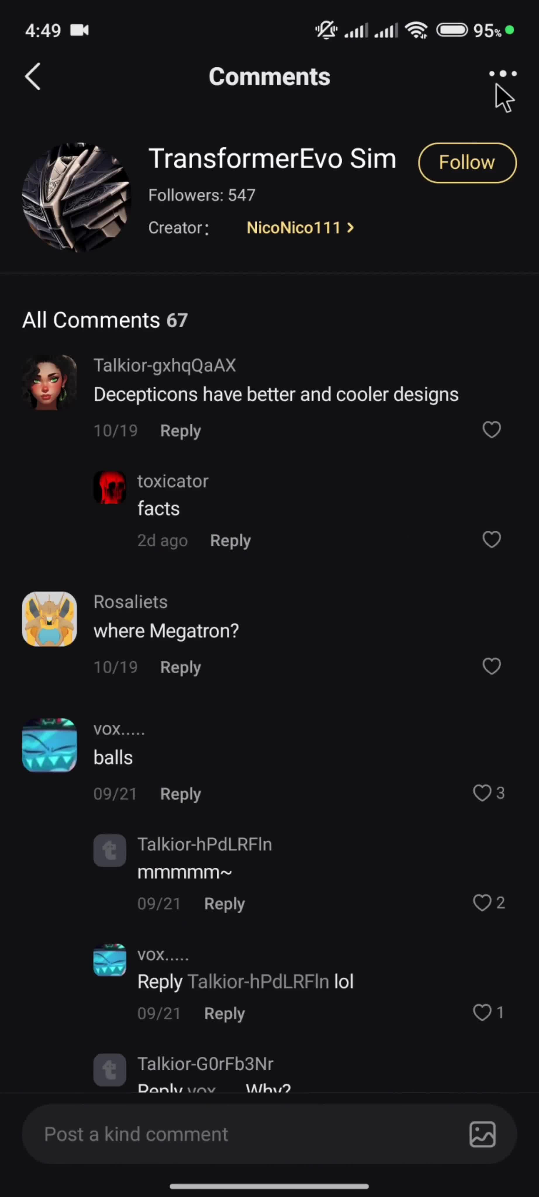 Discovering content screenshot