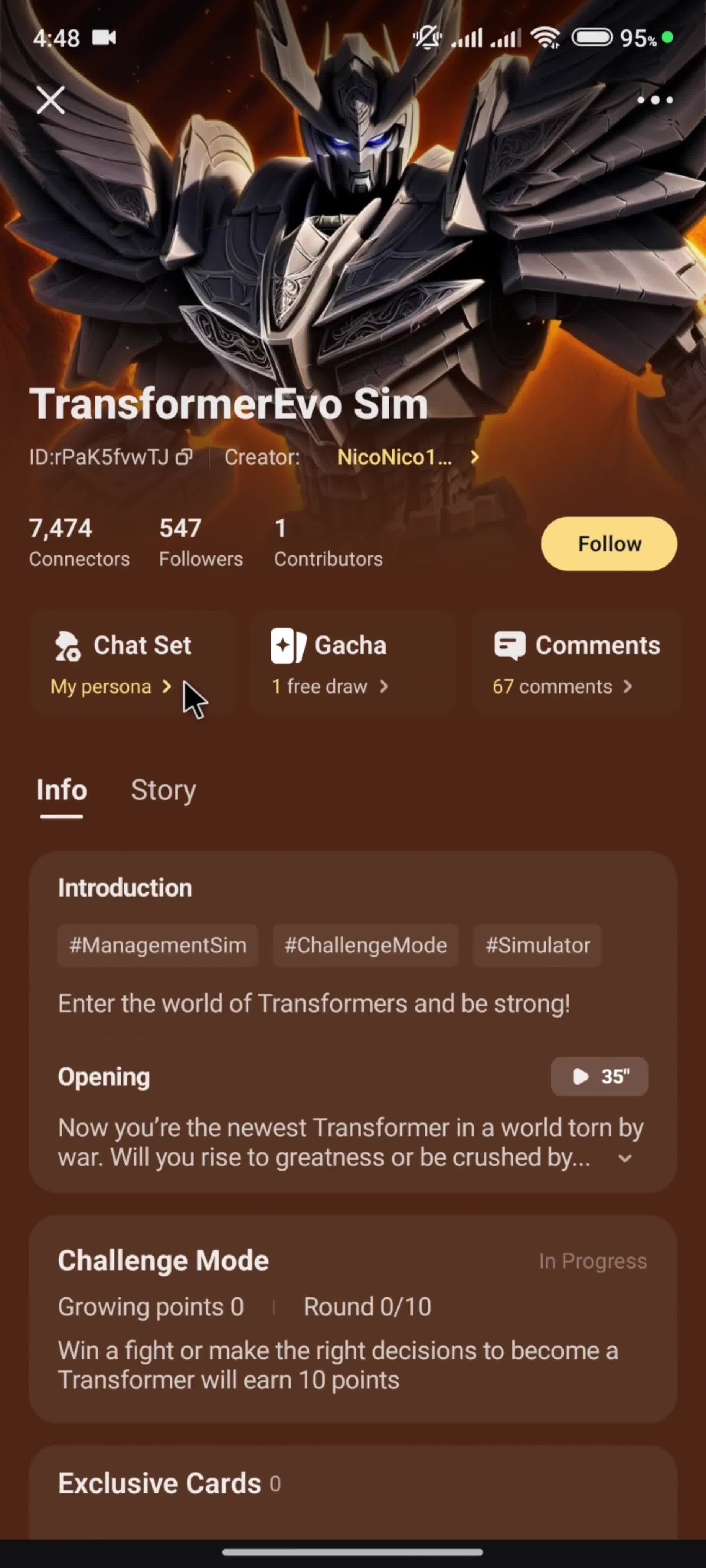 Discovering content screenshot