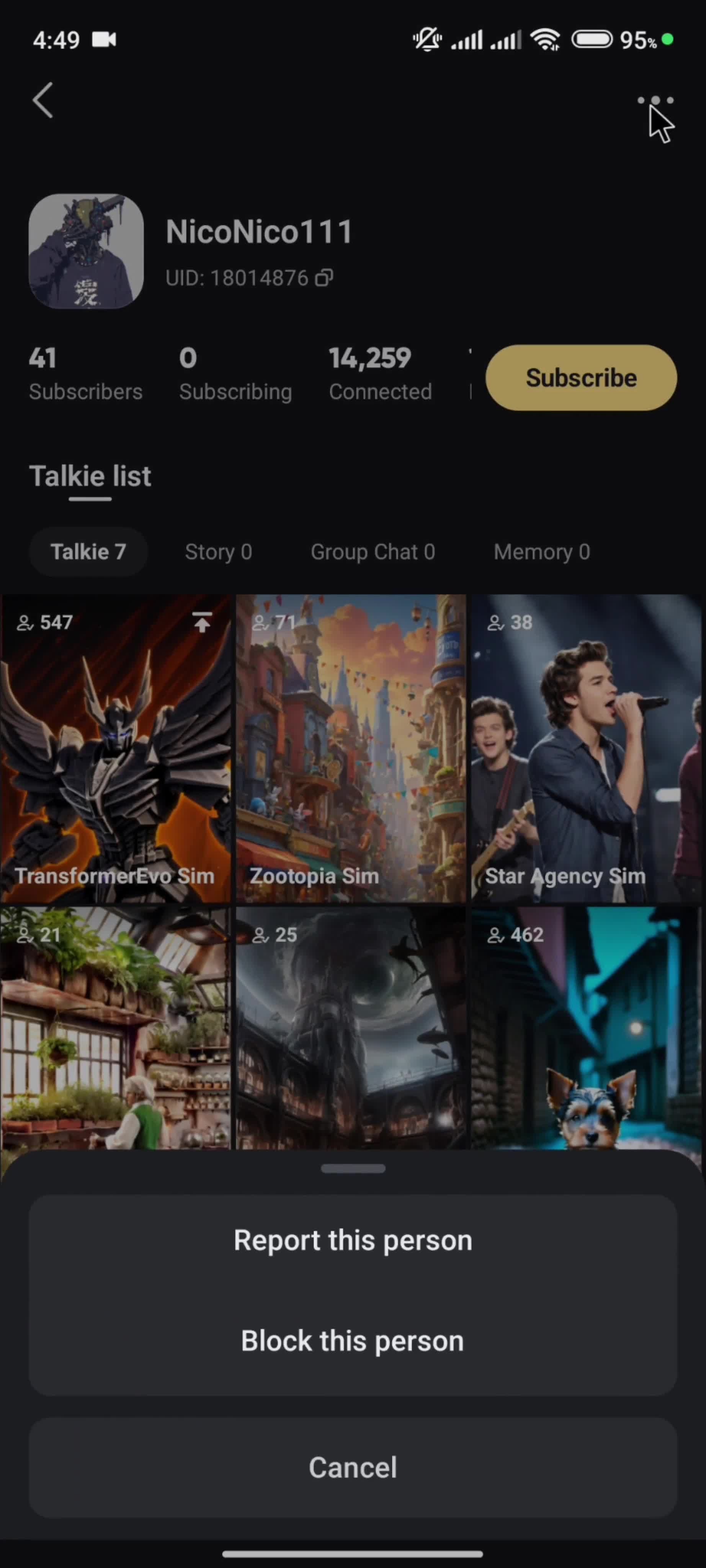 Discovering content screenshot