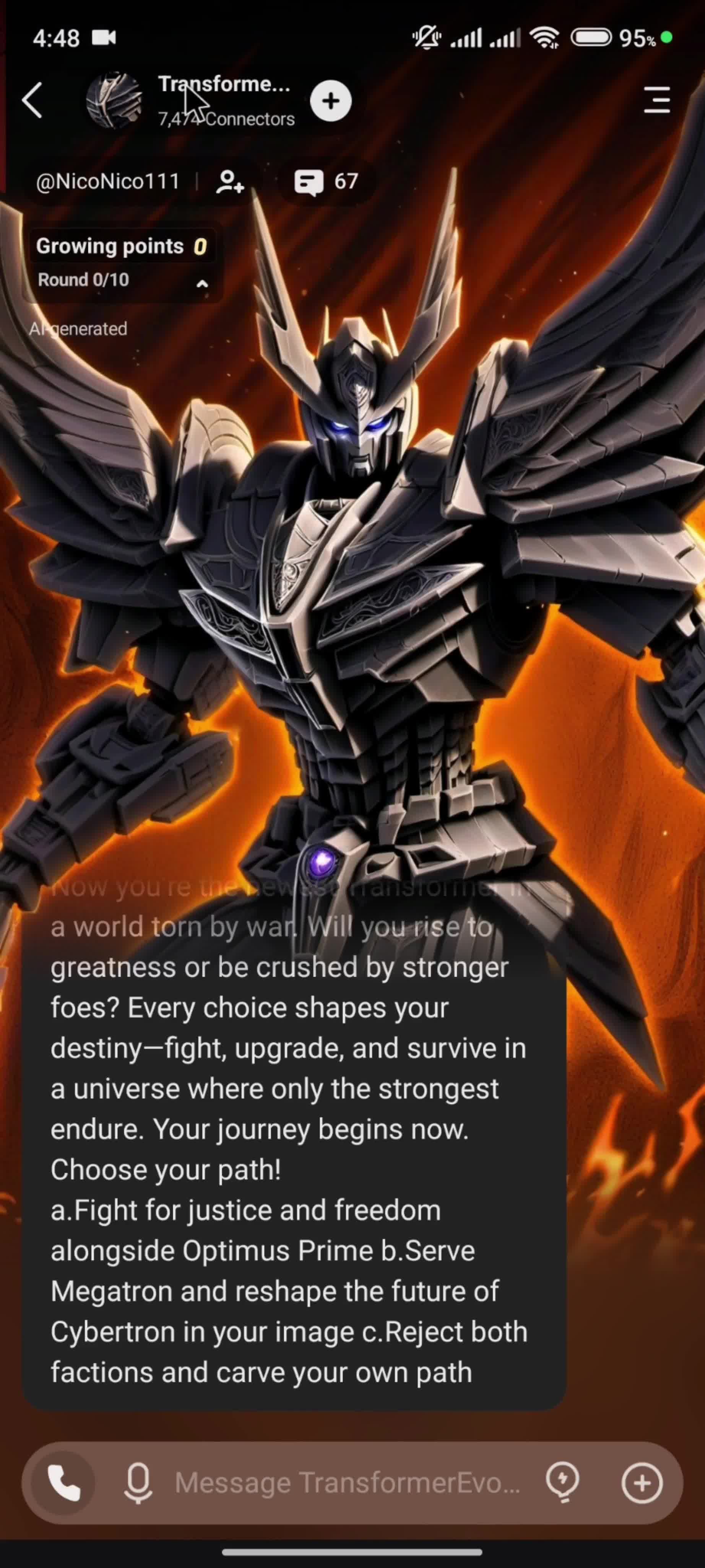 Discovering content screenshot