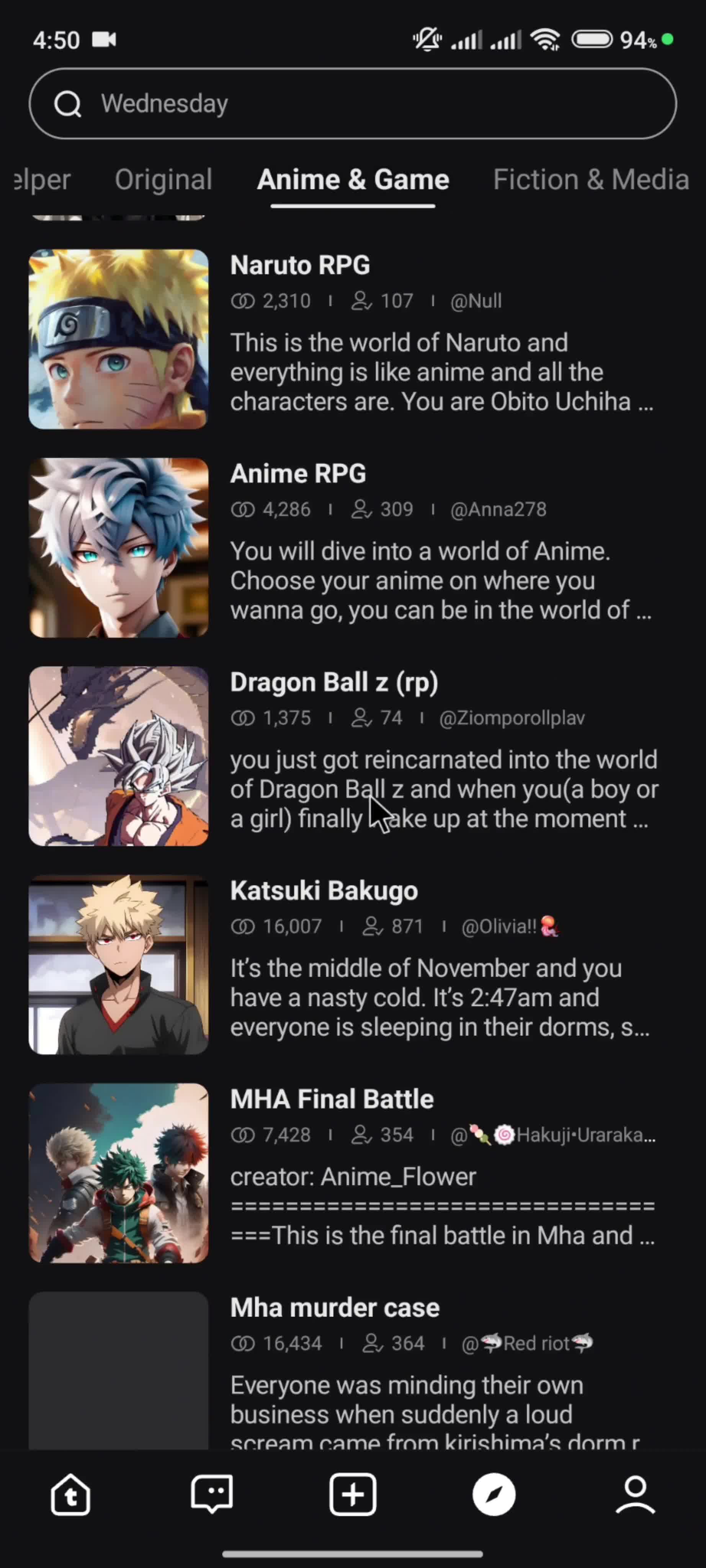 Discovering content screenshot