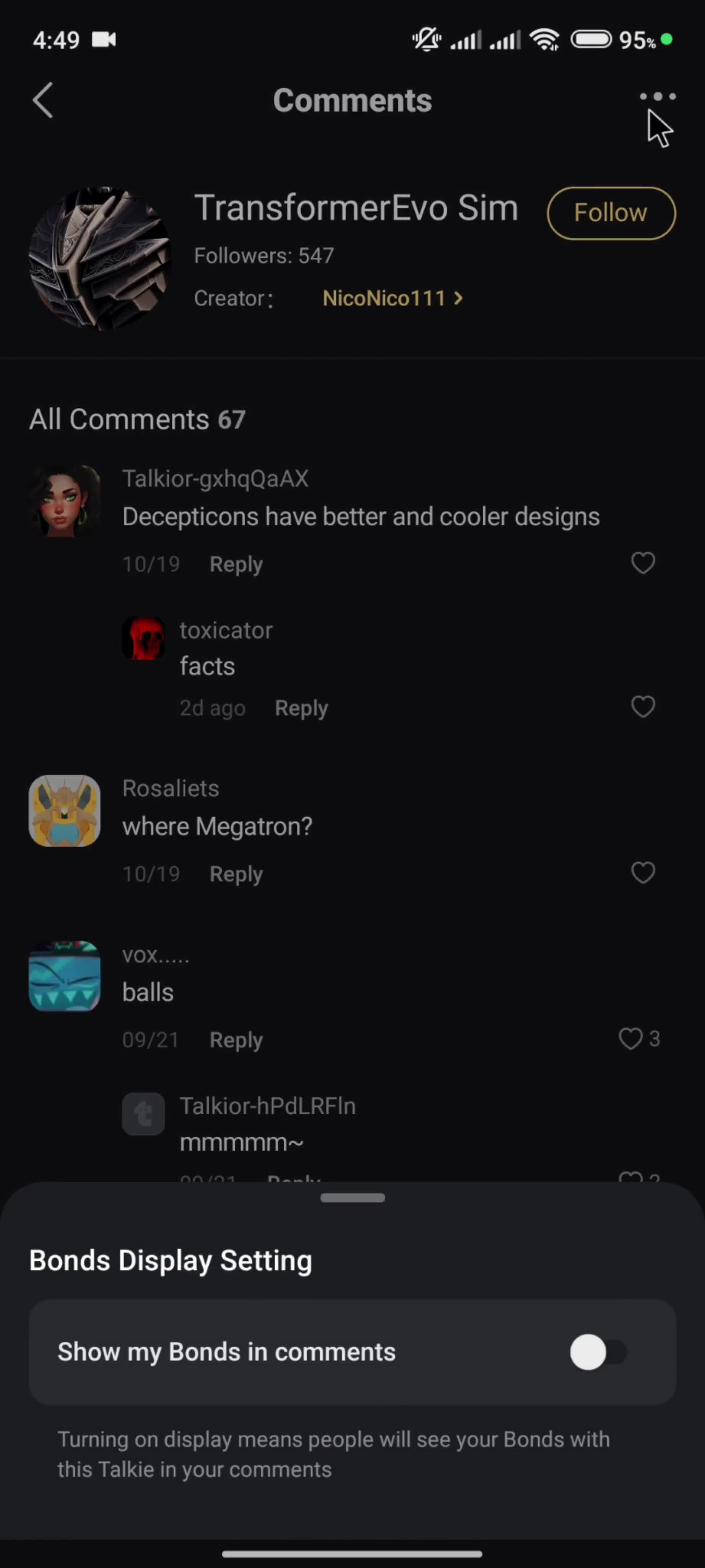 Discovering content screenshot