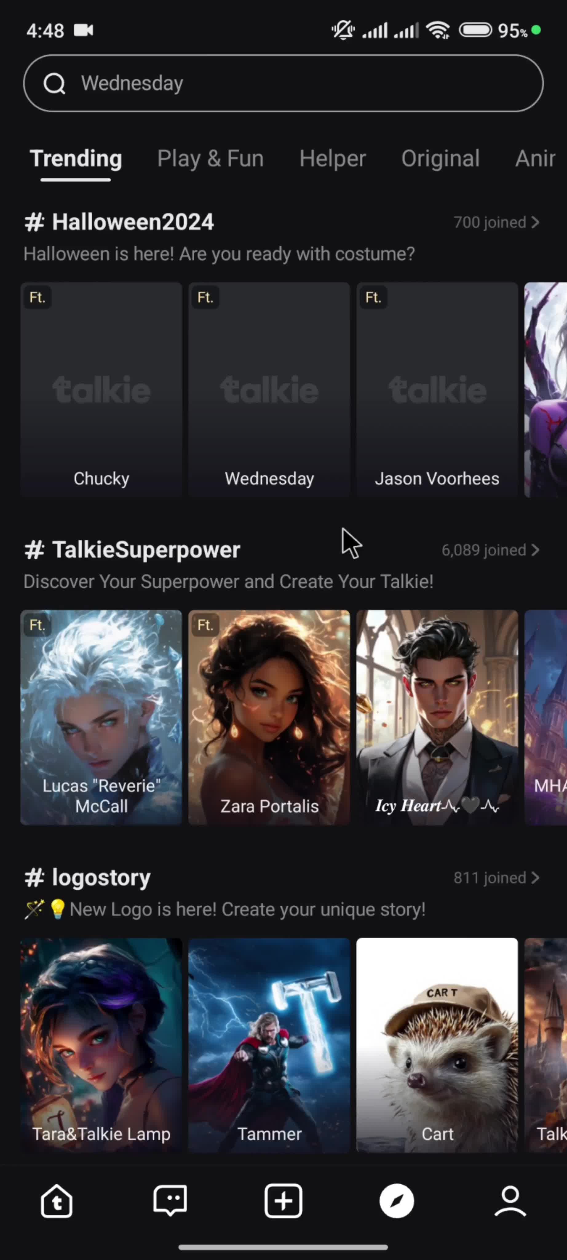 Discovering content screenshot