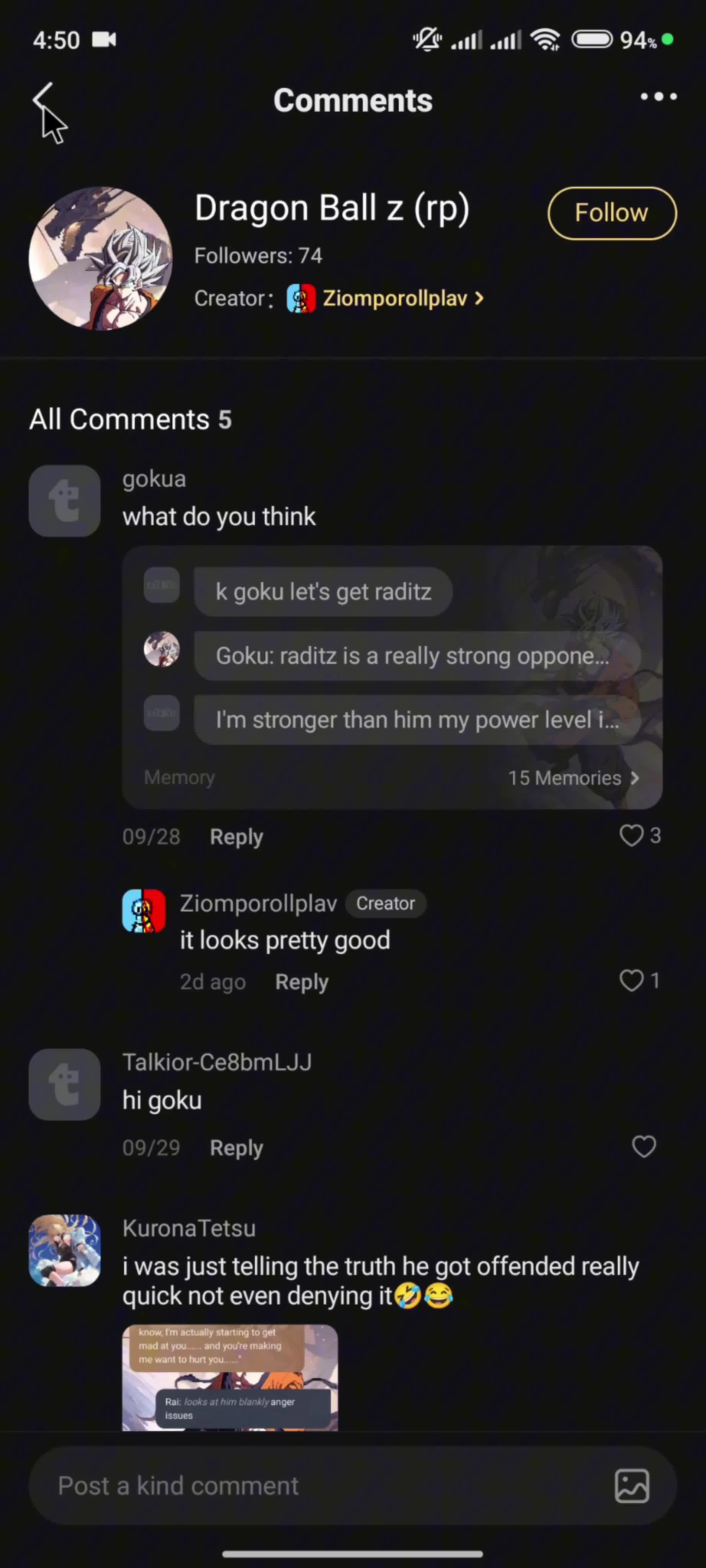 Discovering content screenshot