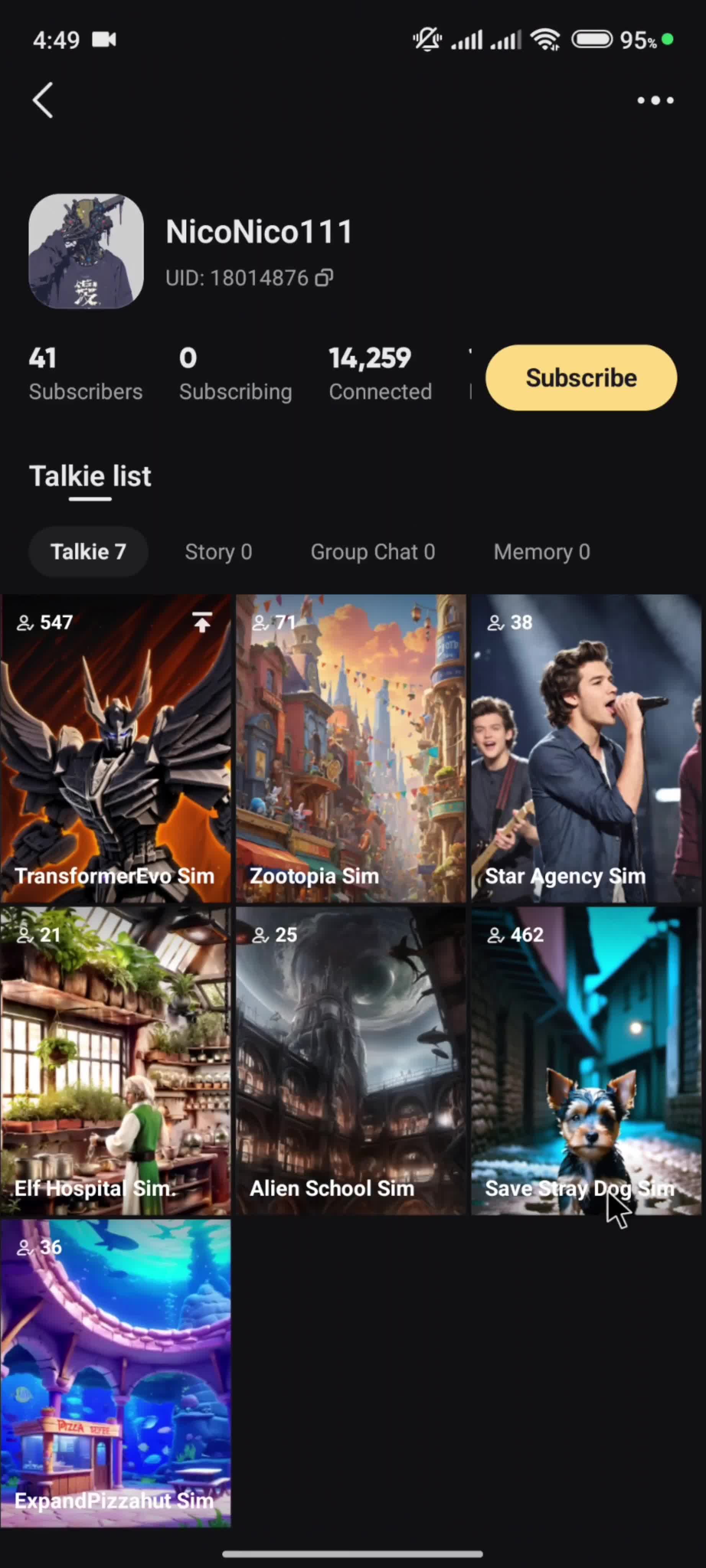 Discovering content screenshot