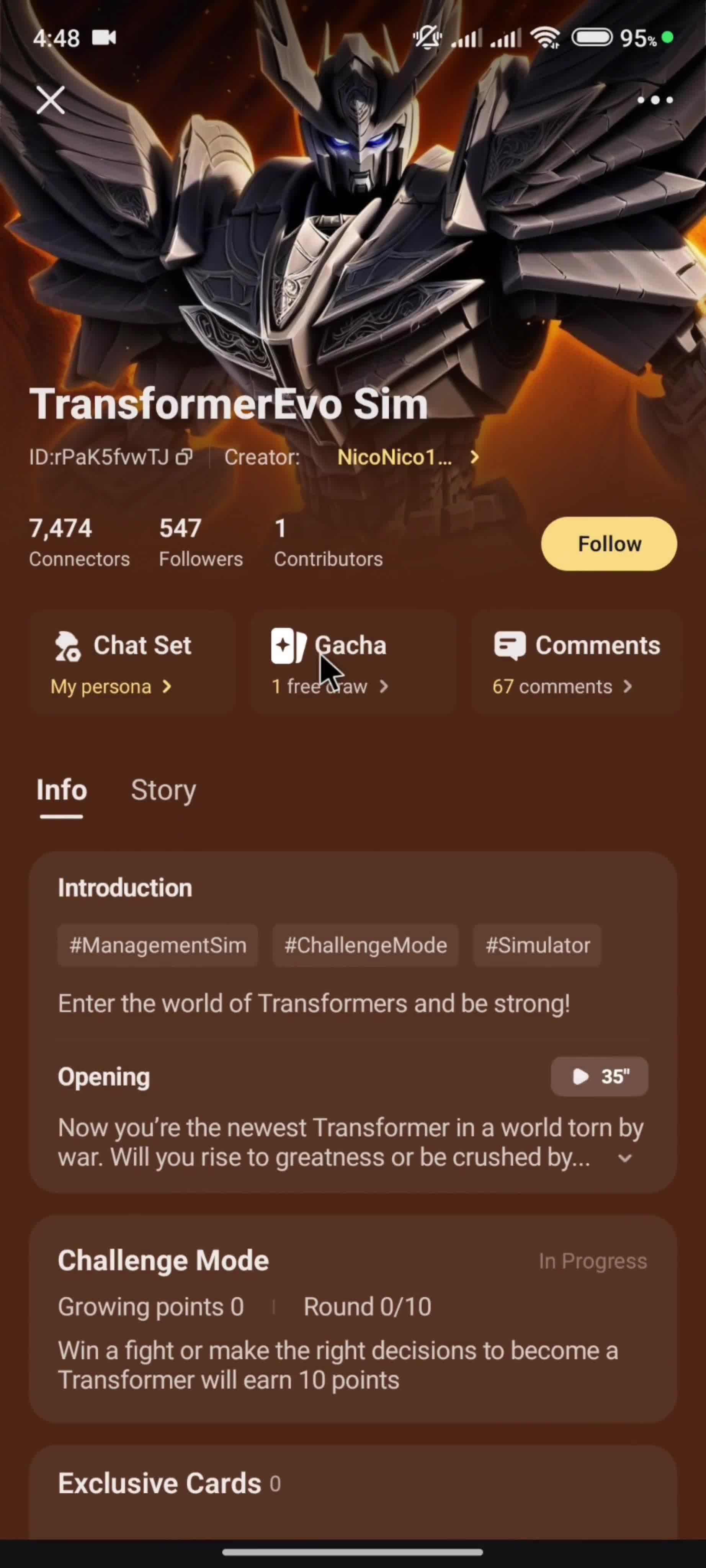 Discovering content screenshot