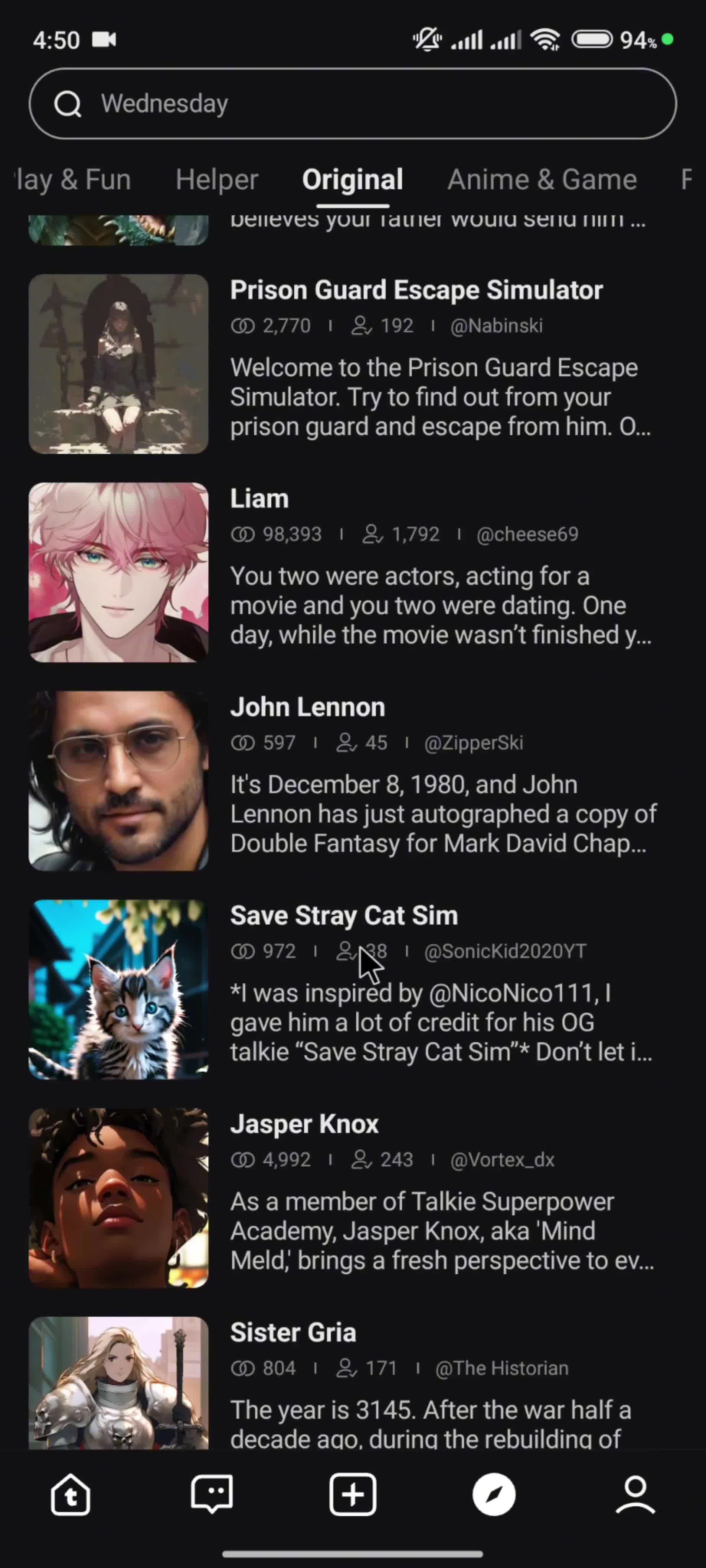 Discovering content screenshot