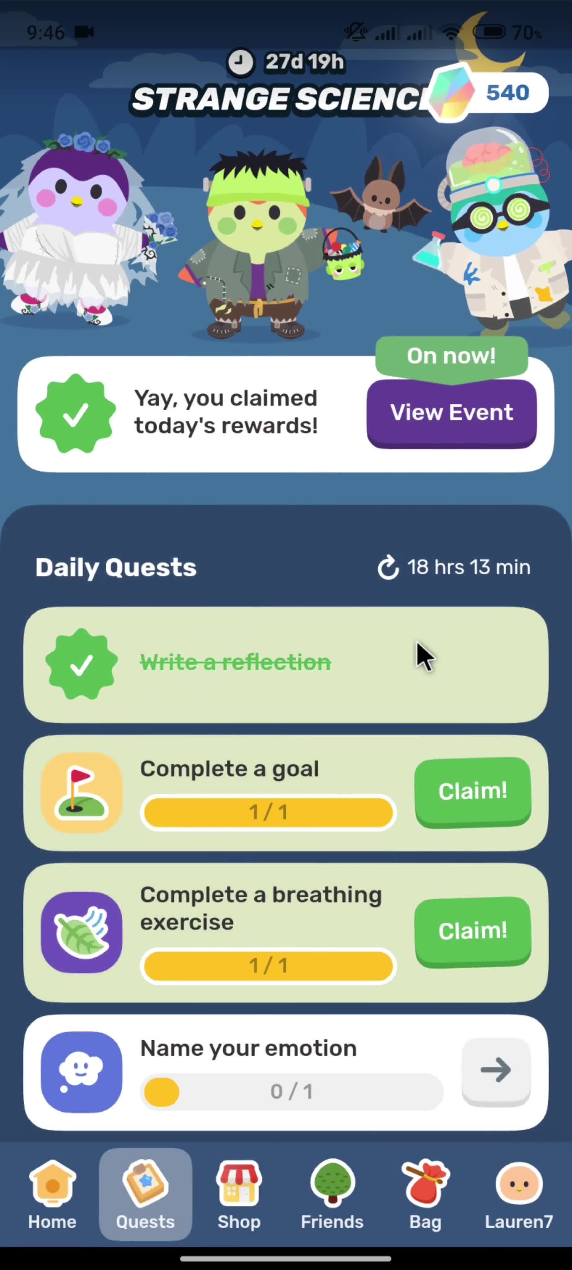 Quests screenshot