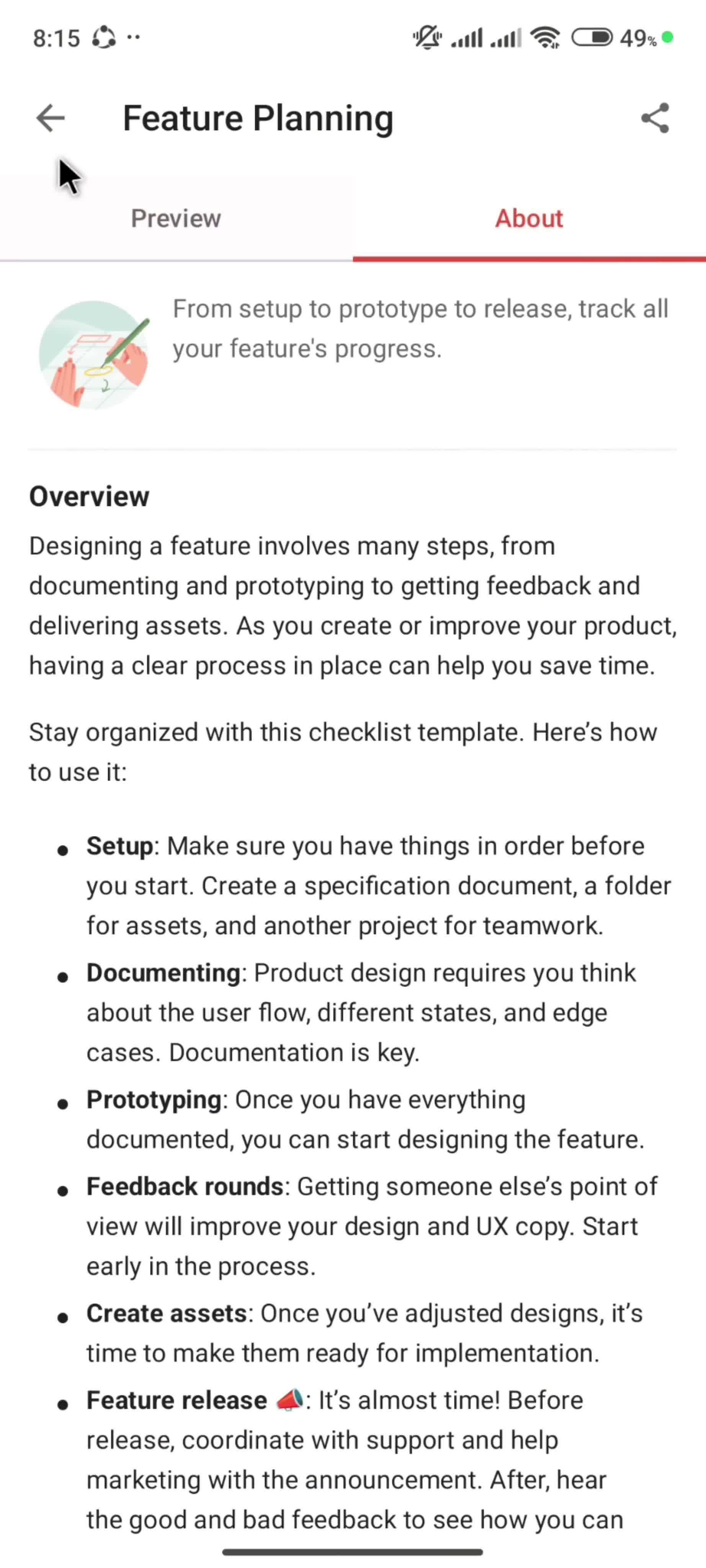 Browsing templates screenshot