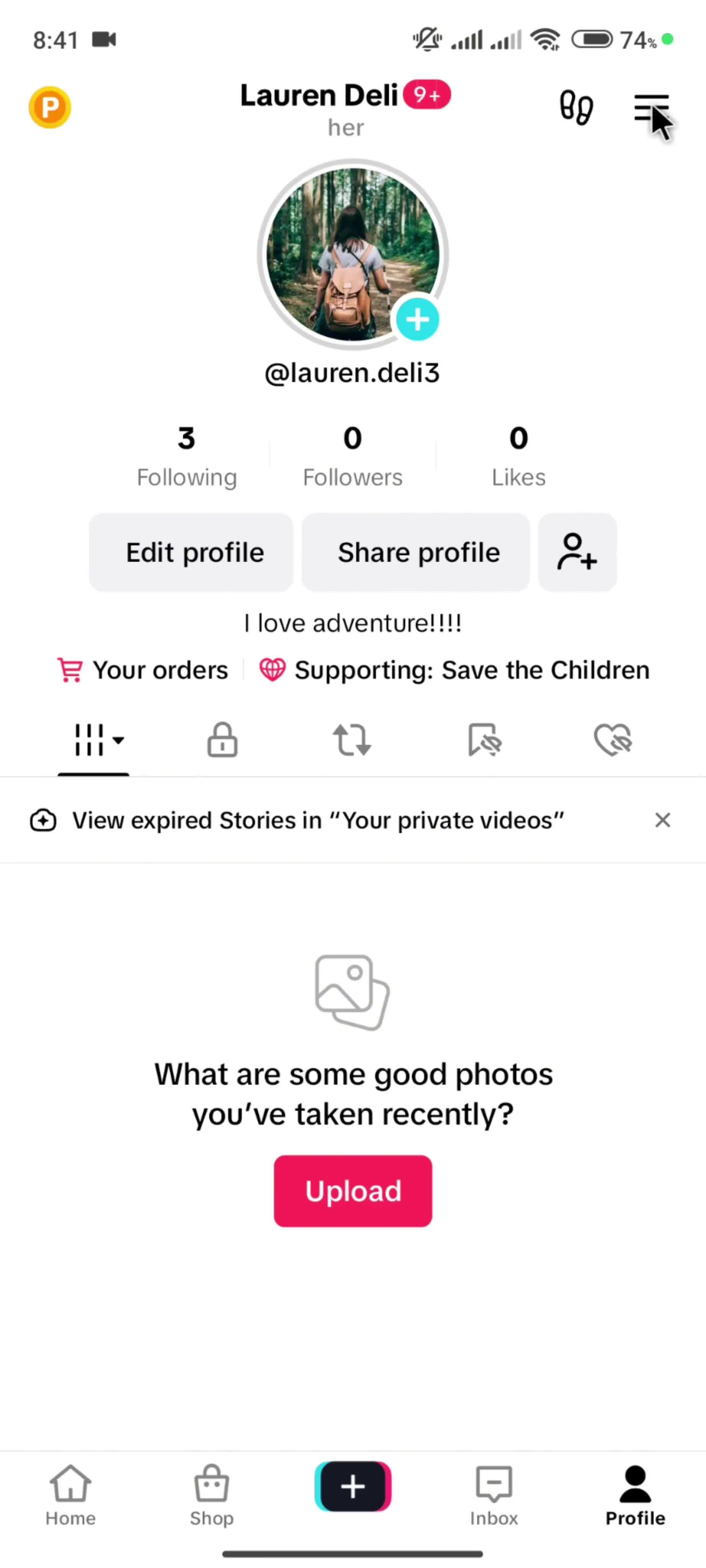 Browsing Tiktok studio screenshot