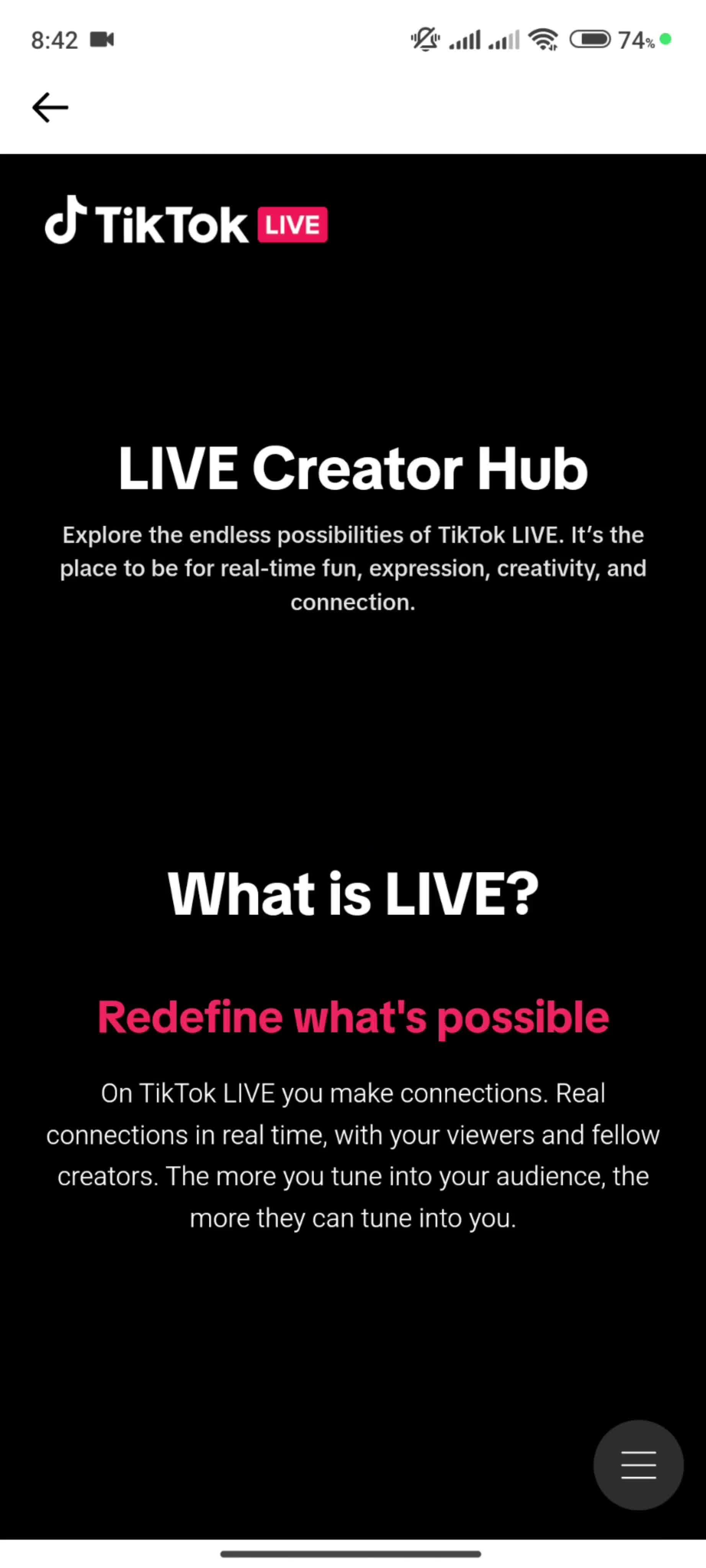 Browsing Tiktok studio on TikTok video thumbnail